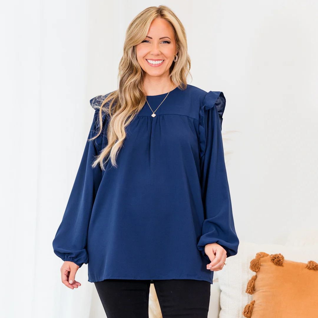 Making More Memories Top, Navy - Giverhouse