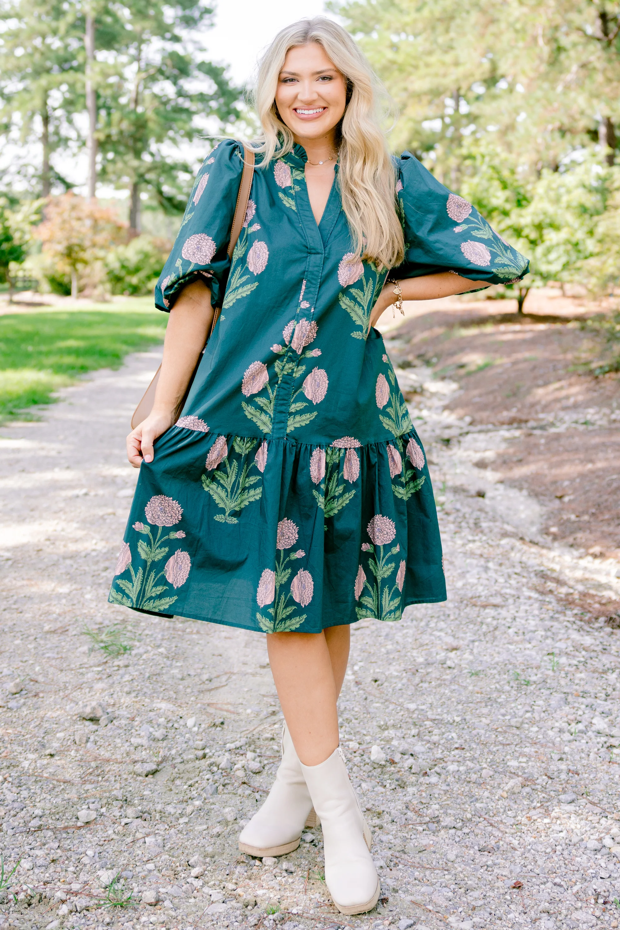 Nothing Was Ever The Same Dress, Hunter Green - Giverhouse