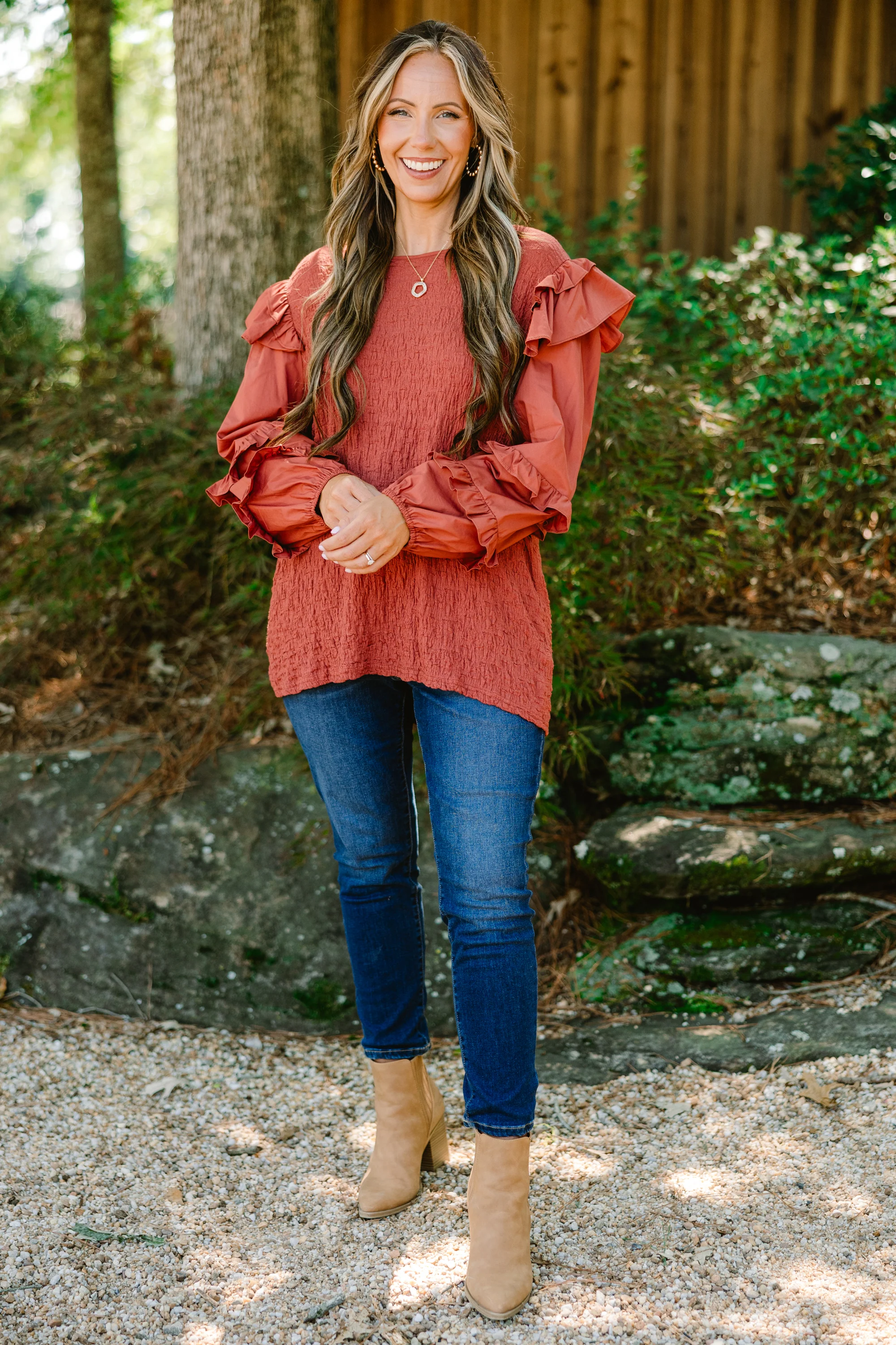 Inner Light Top, Orange - Giverhouse