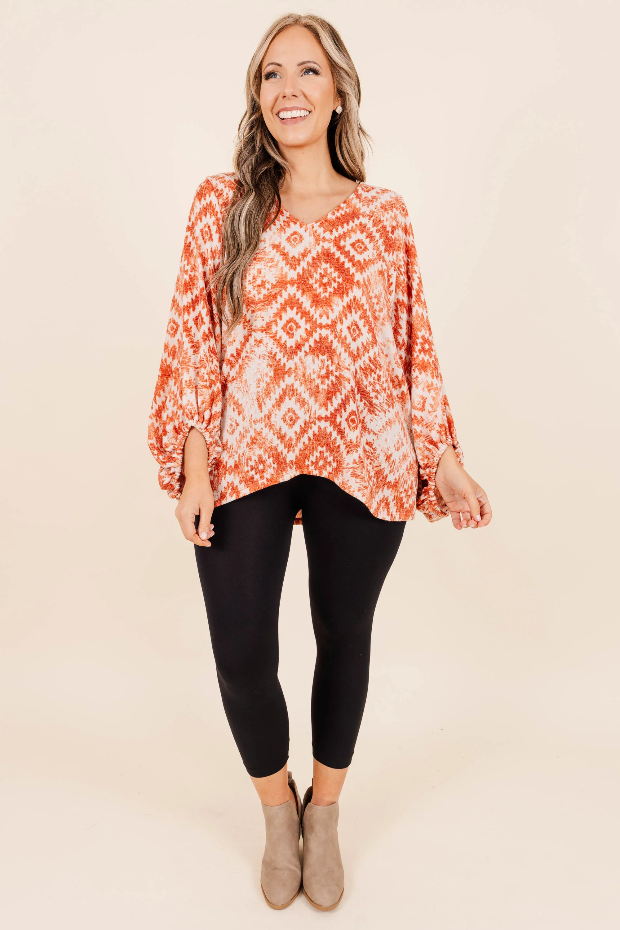 Ceramic Homes Top, Rust - Giverhouse