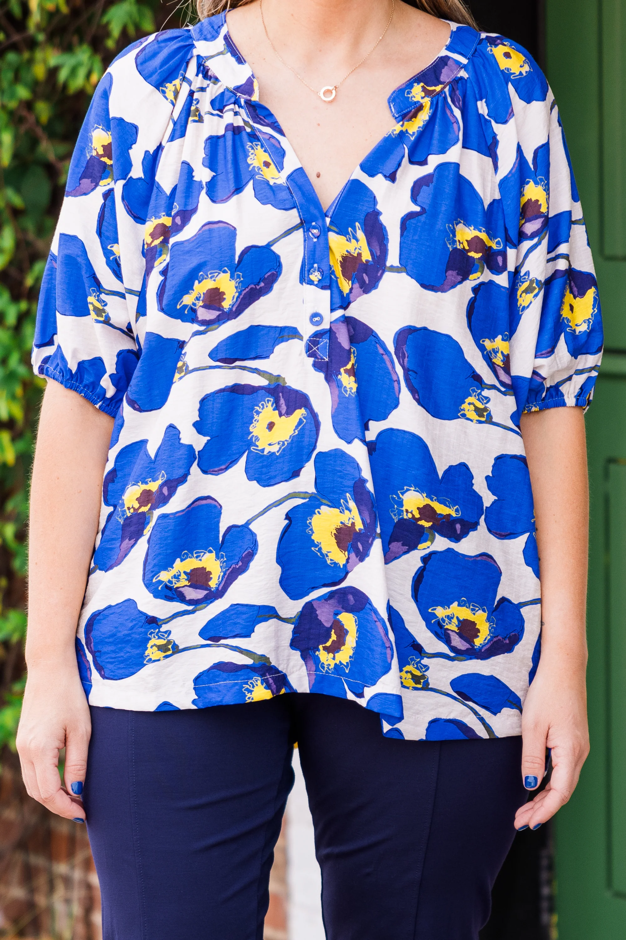 The Sun Will Shine Top, Blue Mix - Giverhouse