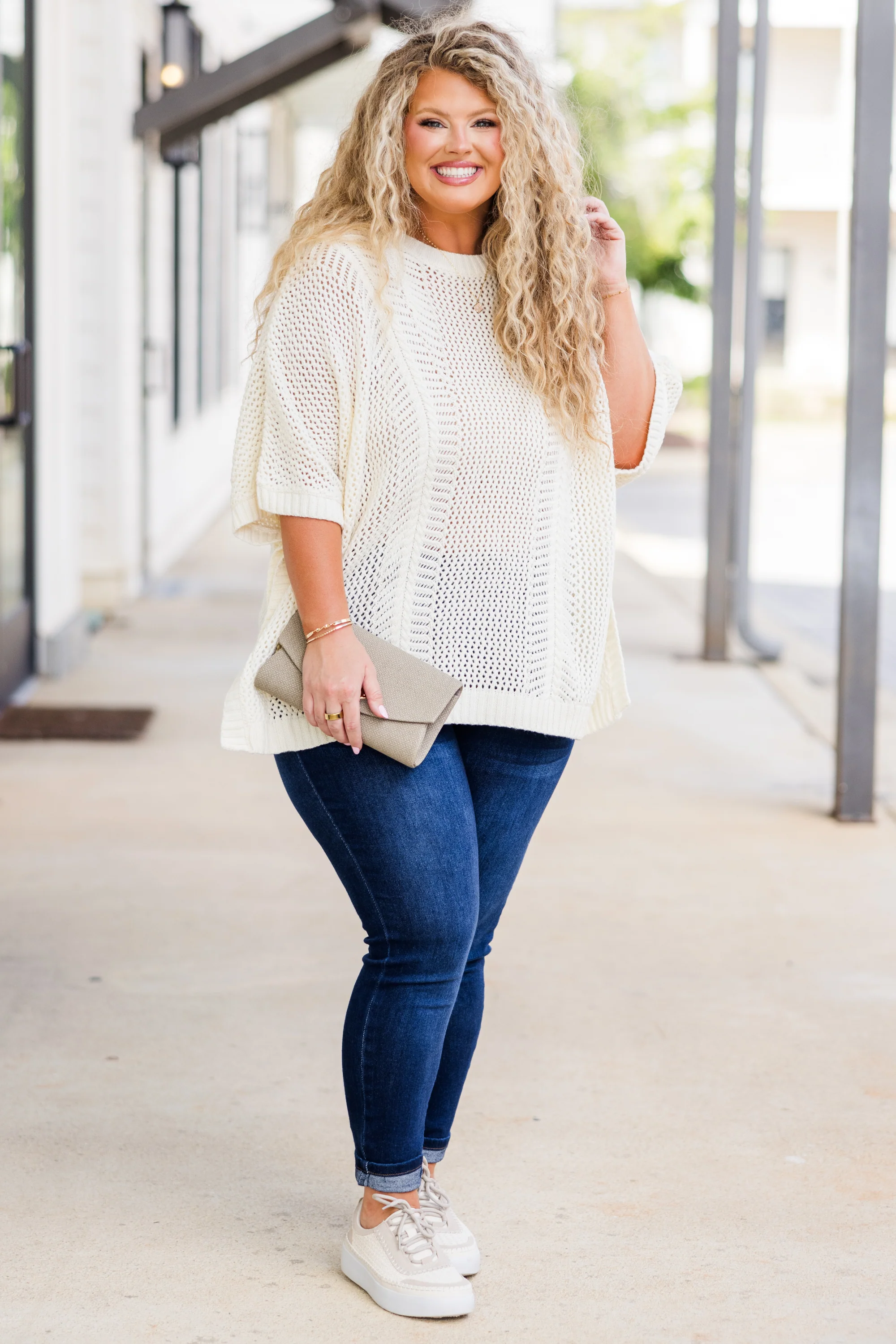 Chill Out Top, Ivory - Giverhouse