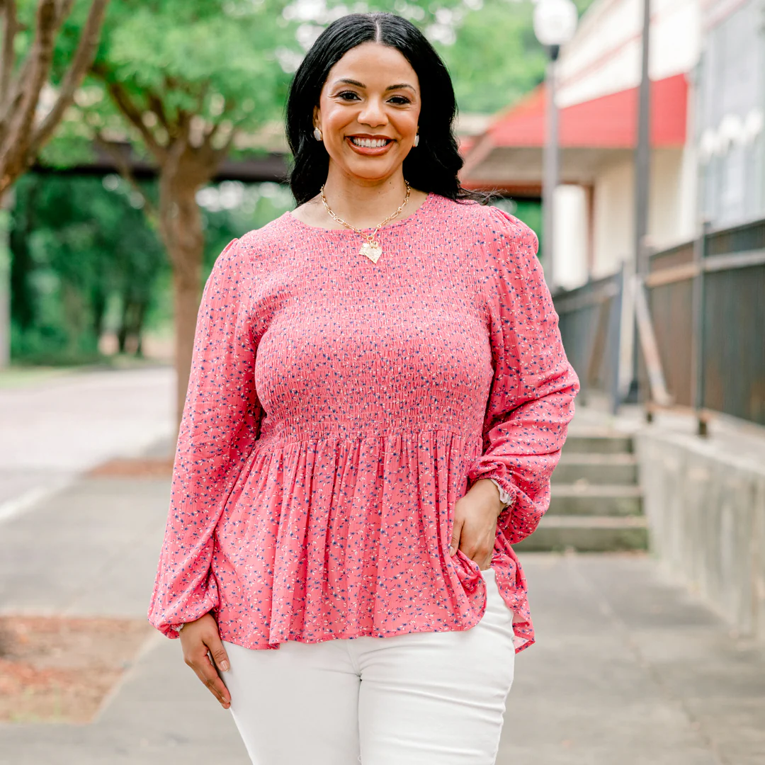 Wallflower Kisses Top, Dusty Rose - Giverhouse