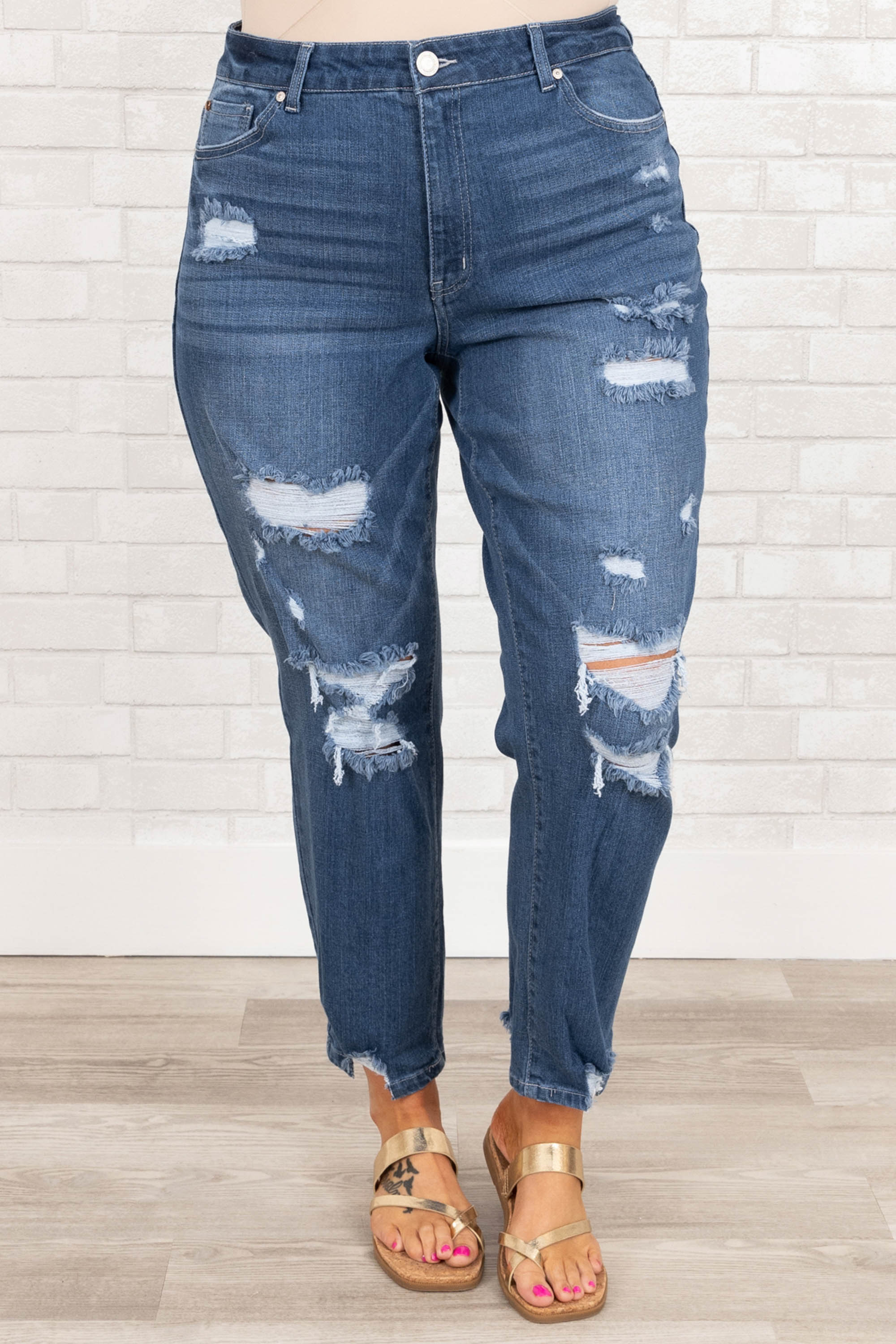 Trust In Our Love Jeans, Medium Wash - Giverhouse