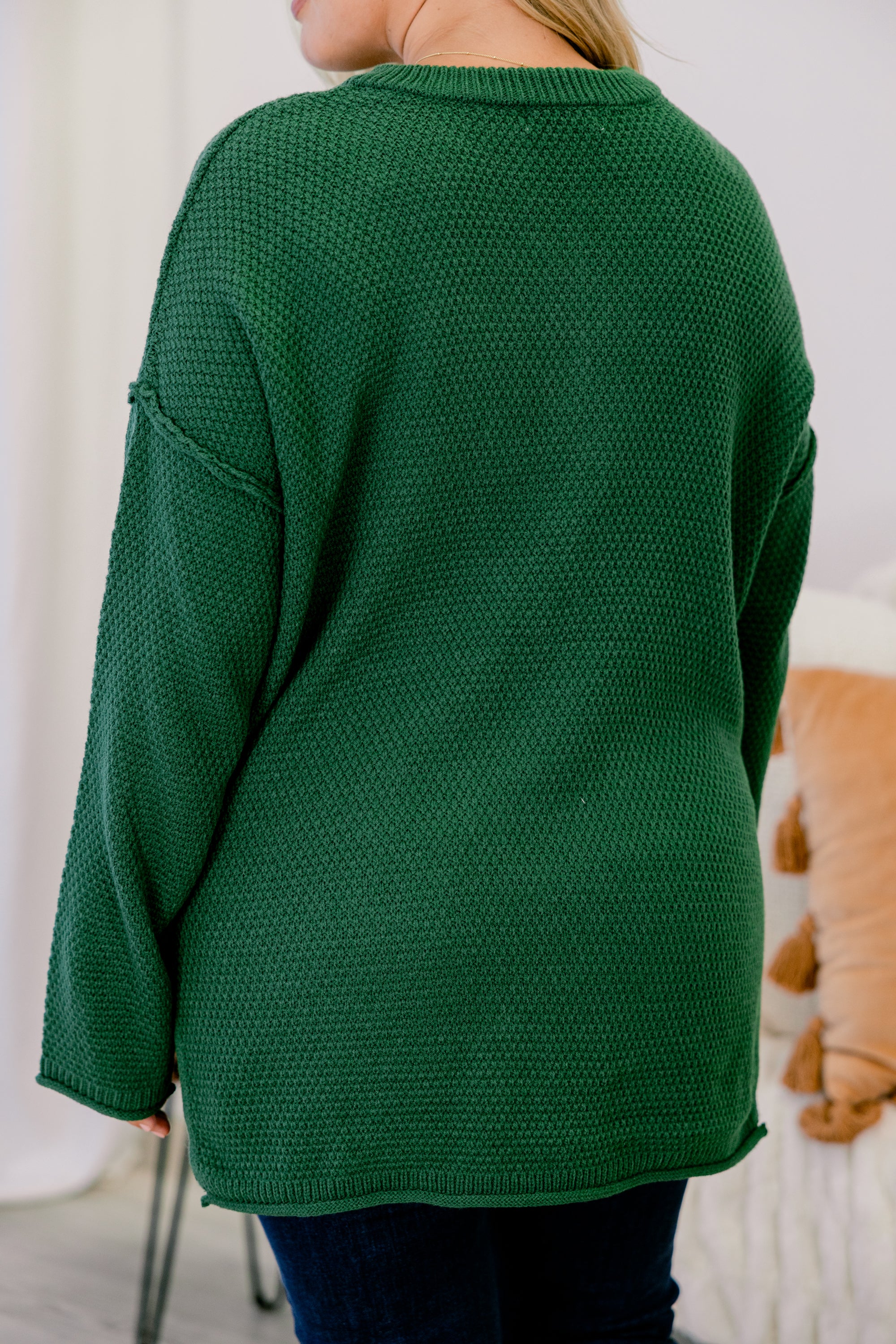 Do This All The Time Sweater, Dark Green - Giverhouse