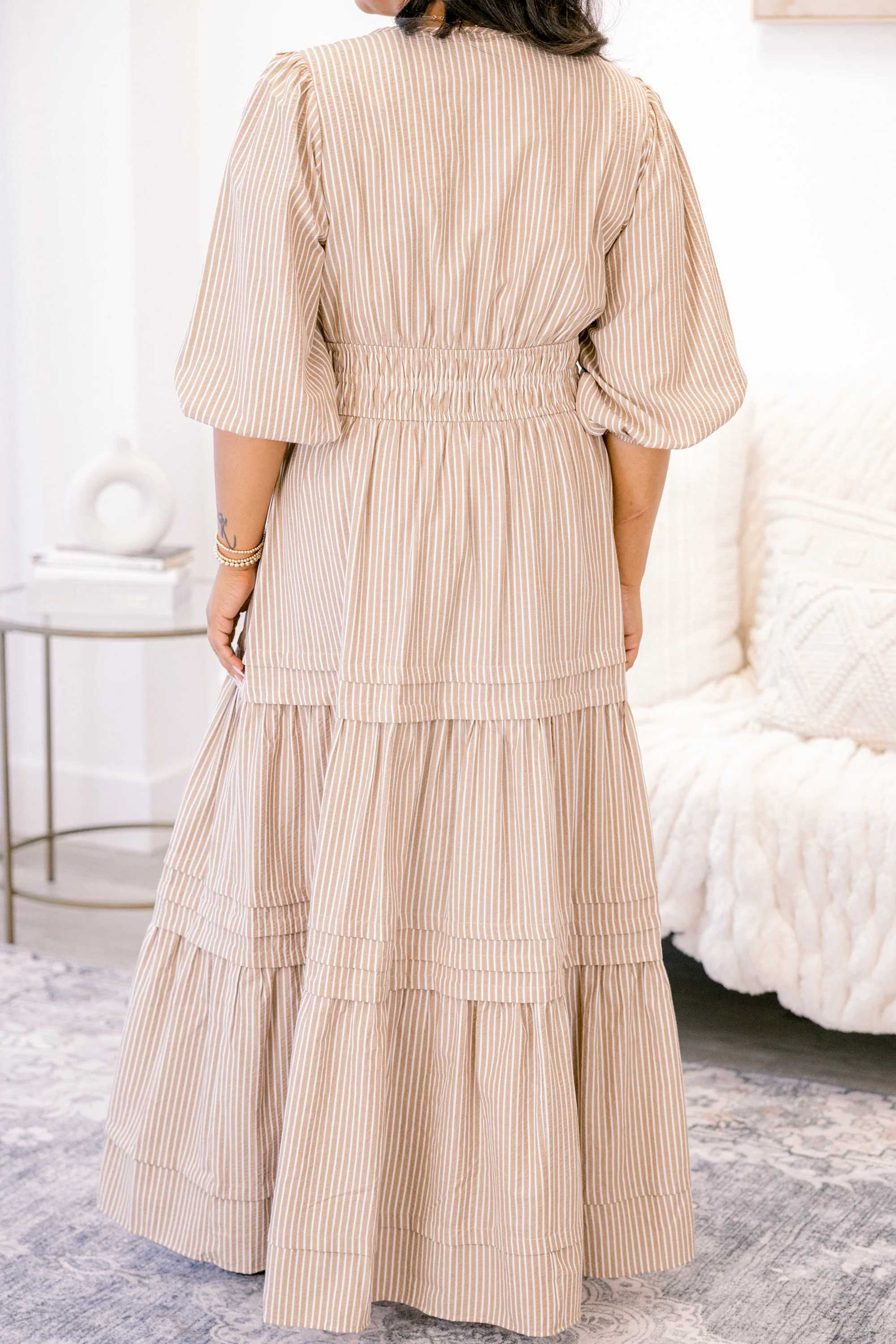 The Clear Choice Dress, Brown Stripe - Giverhouse