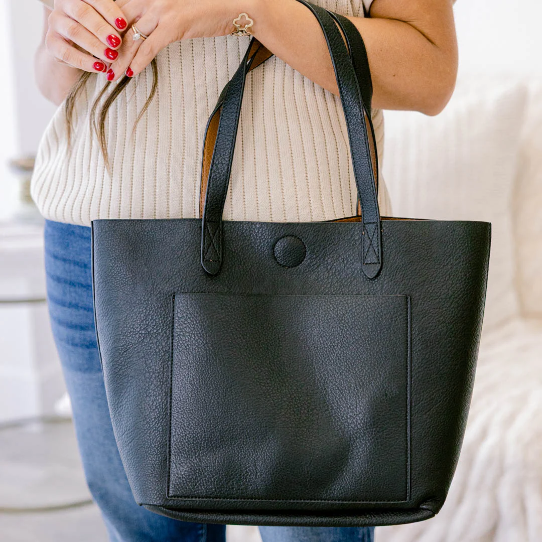 Taking You With Me Tote, Black - Giverhouse