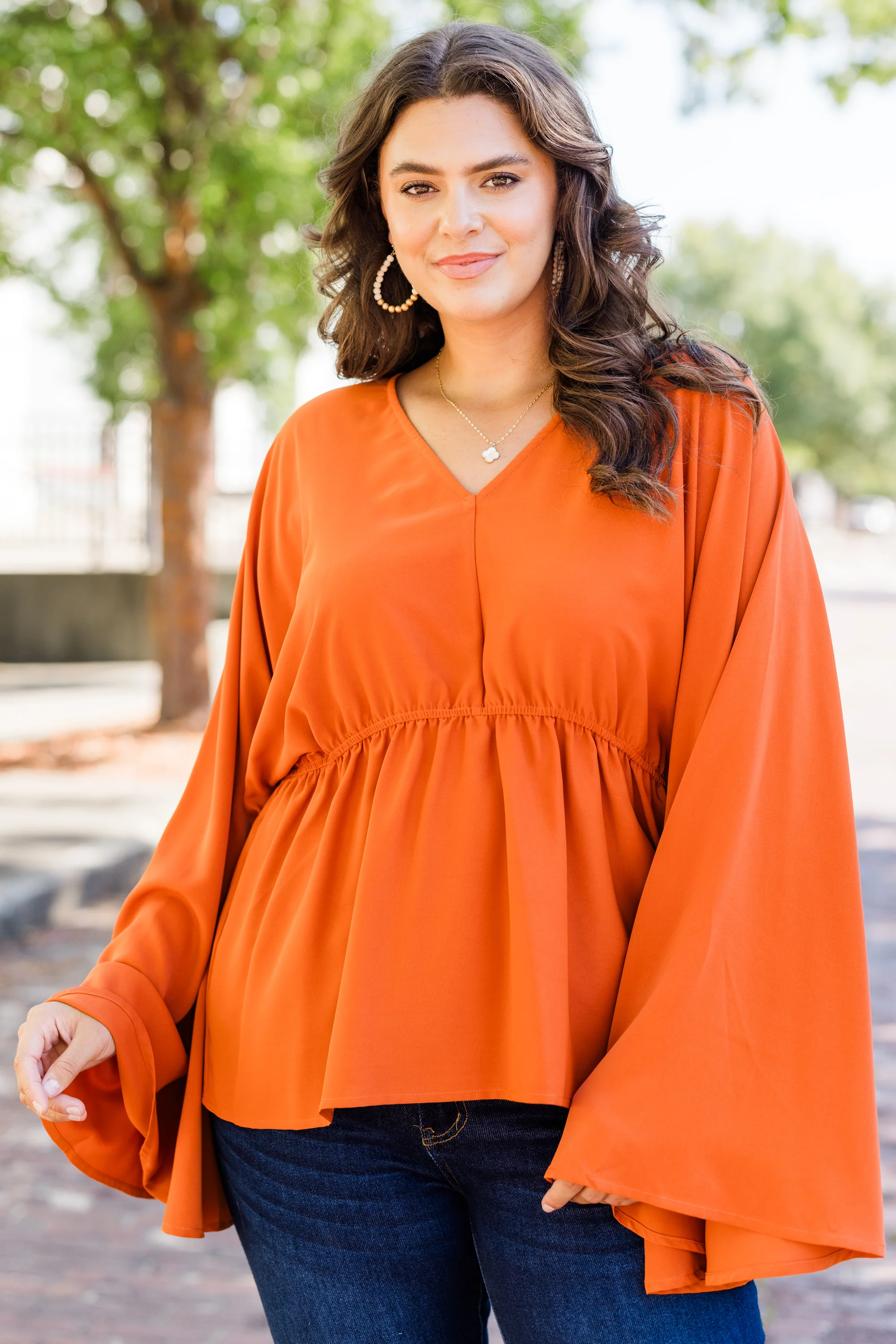 Snapdragon Top, Orange - Giverhouse