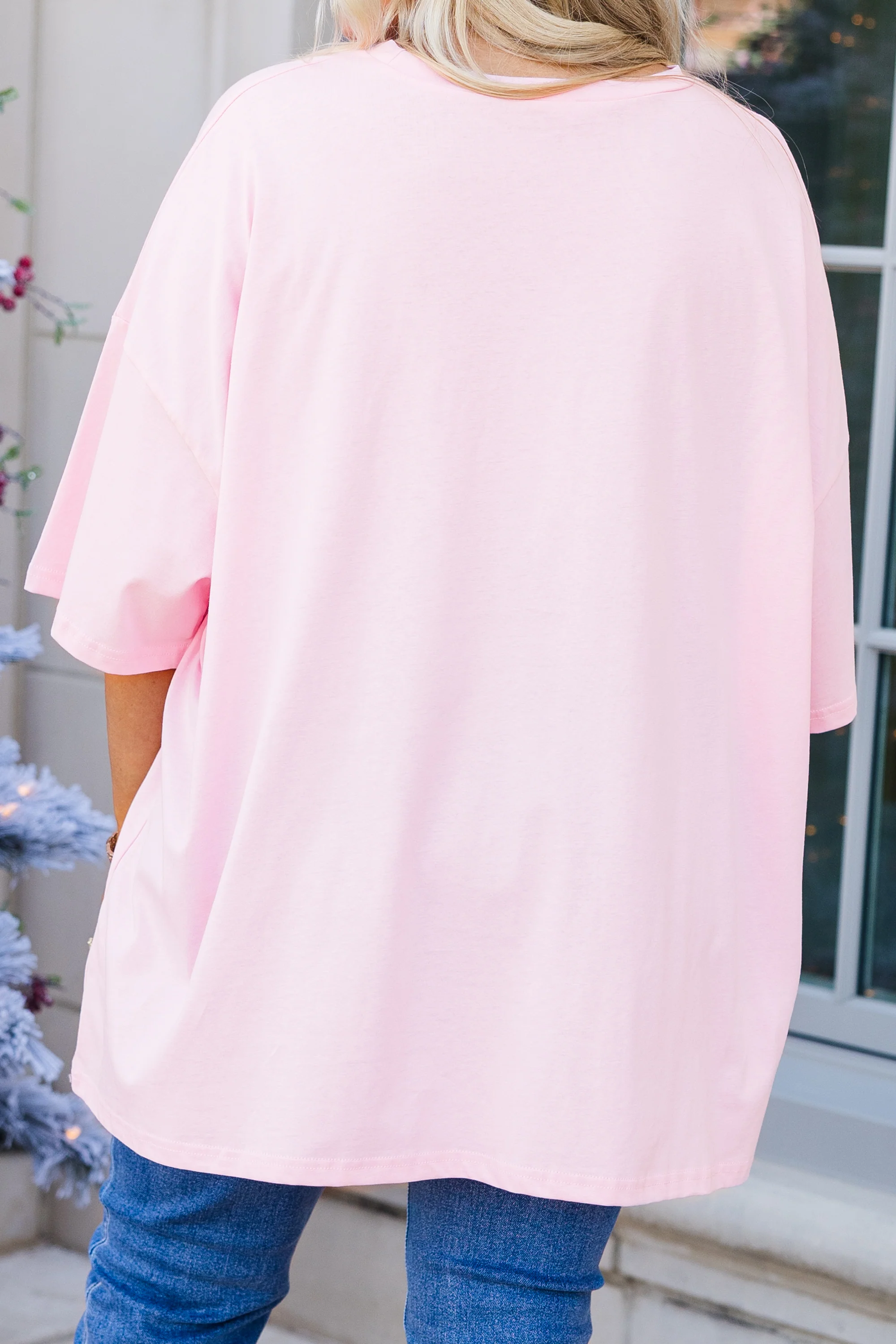 Nutcracker Christmas Boyfriend Tee, Dusty Pink - Giverhouse