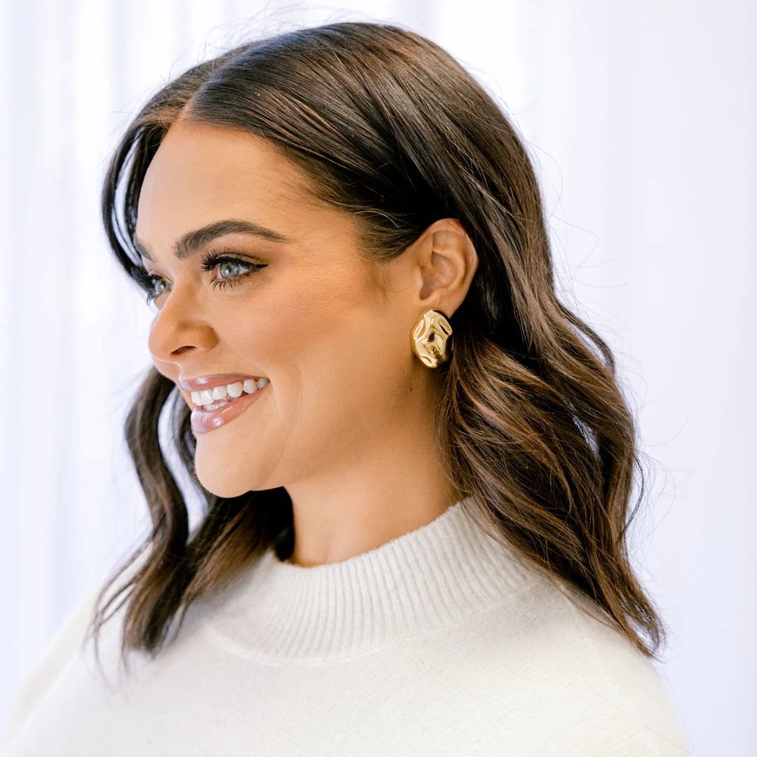 Sunlit Blooms Earrings, Gold - Giverhouse