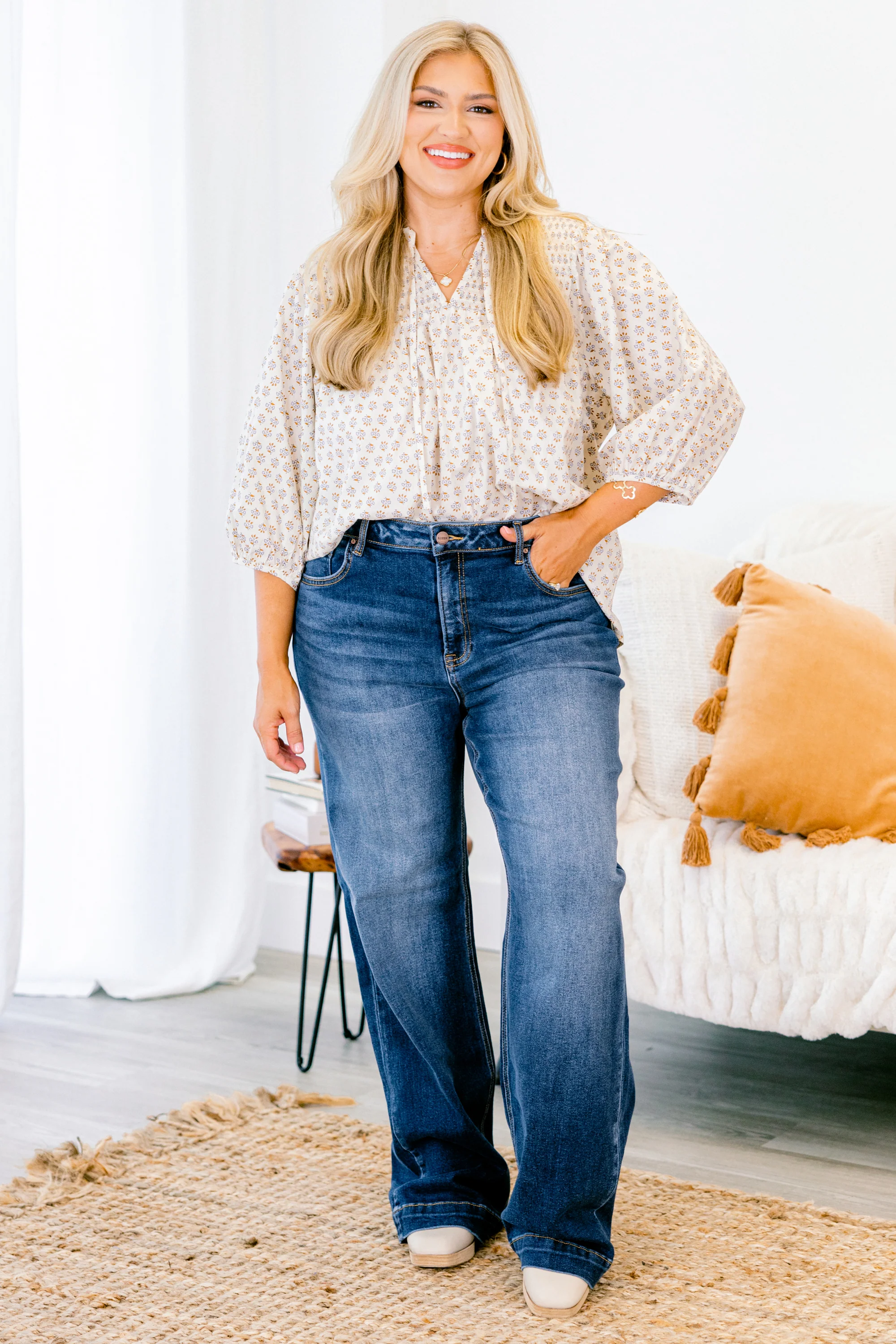 Music To My Heart Jeans, Dark Wash - Giverhouse