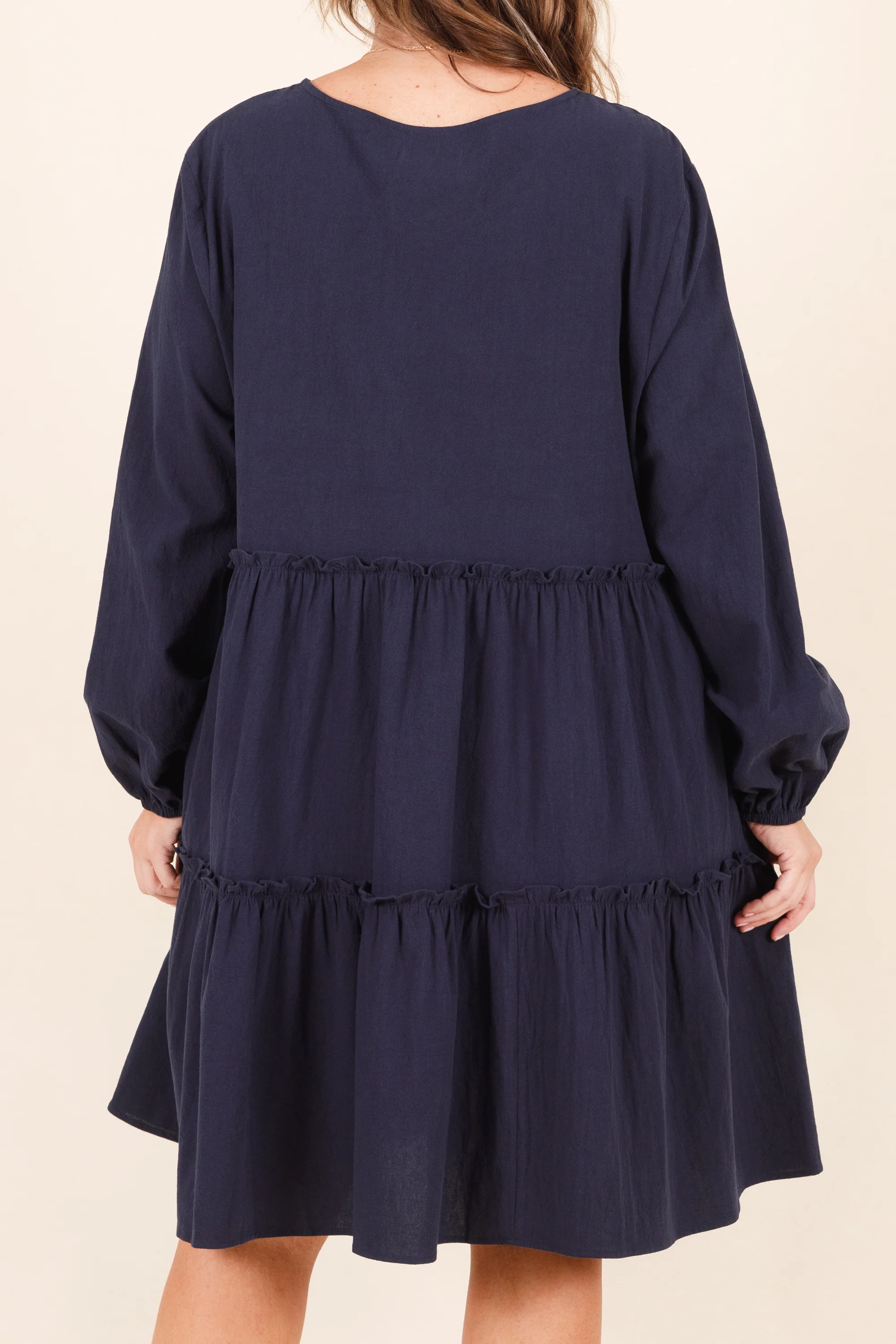 Charming Grace Dress, Navy - Giverhouse