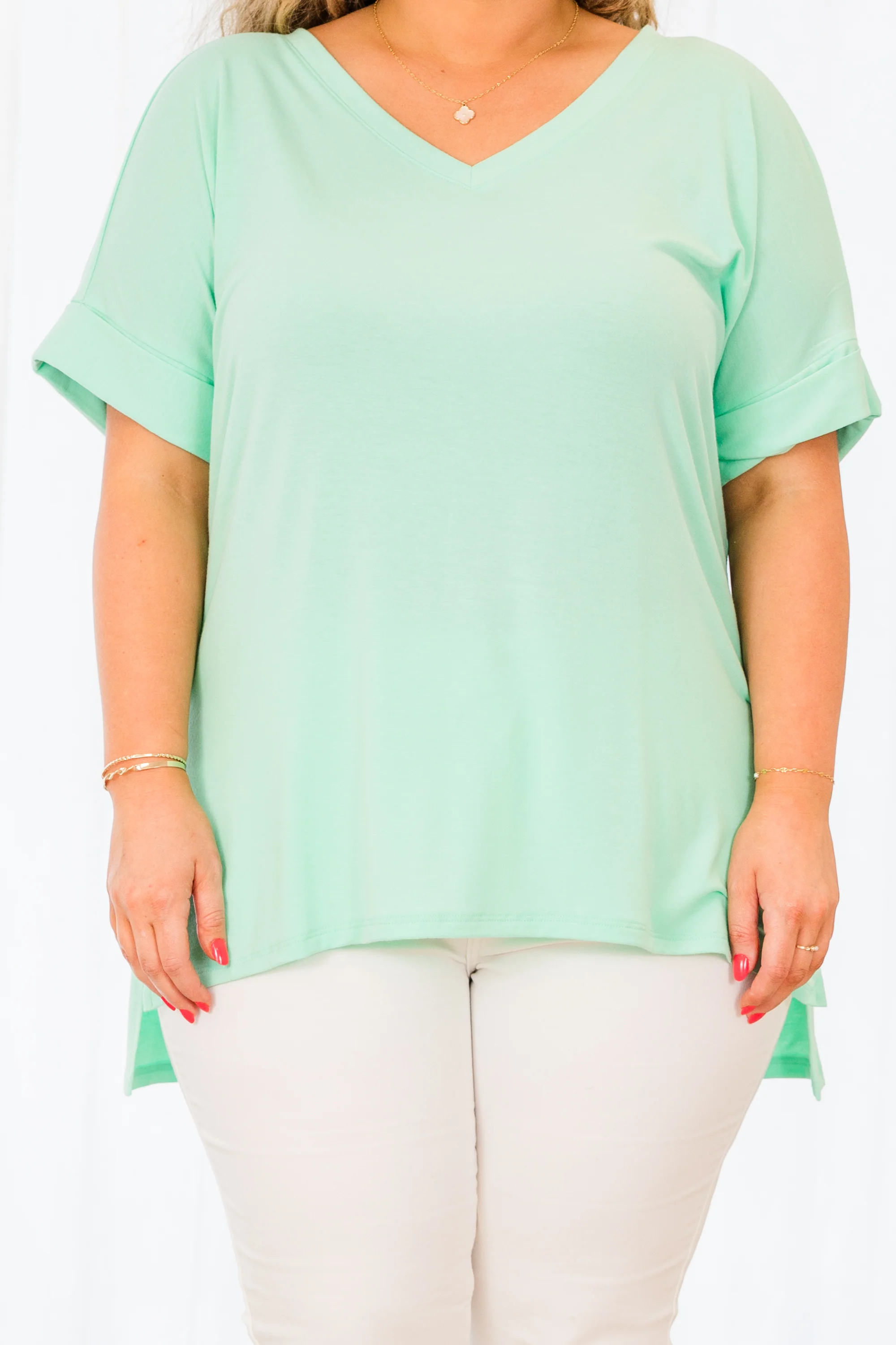 Comfy Travels Top, Green Mint - Giverhouse
