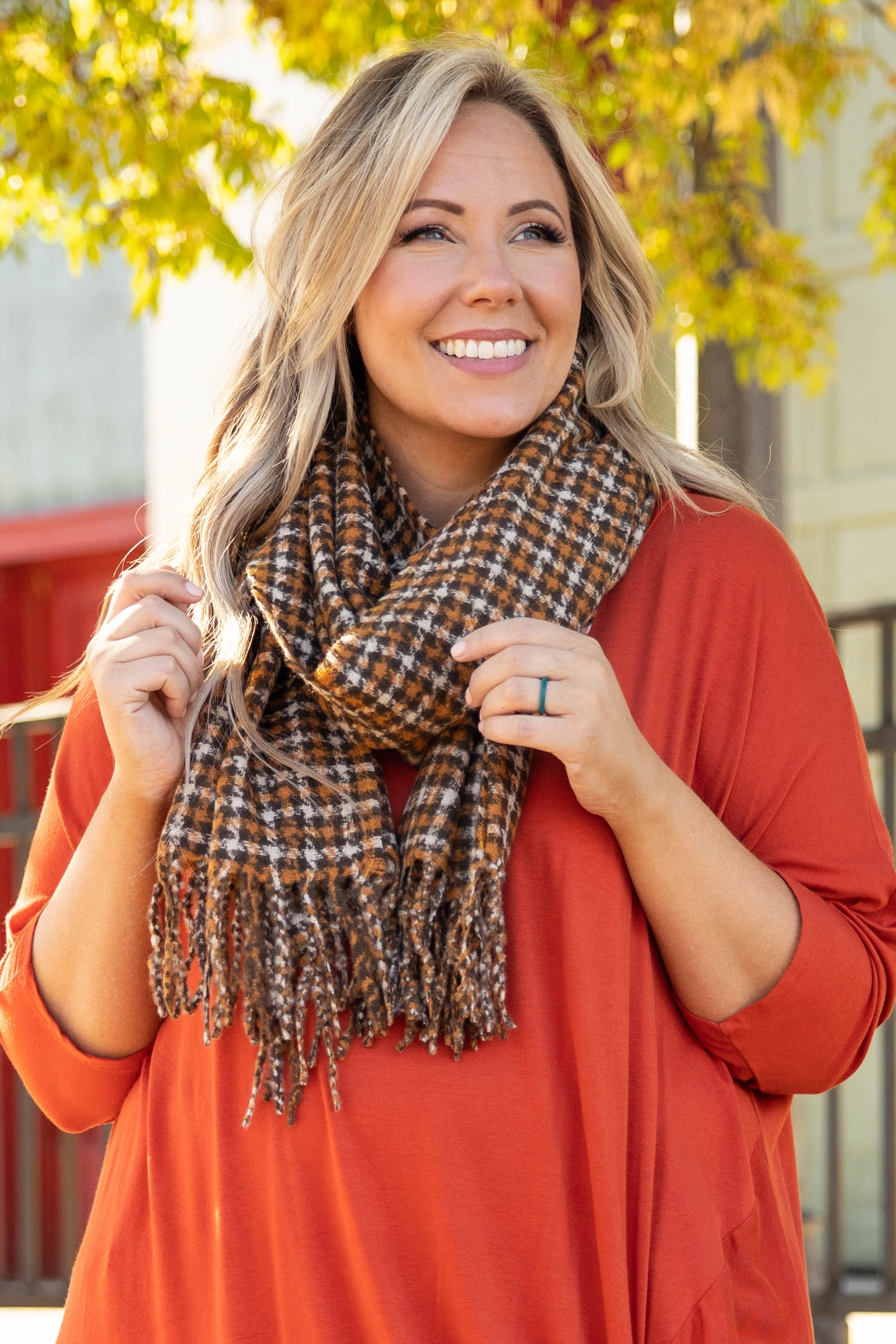 Love Never Ends Scarf, Brown - Giverhouse