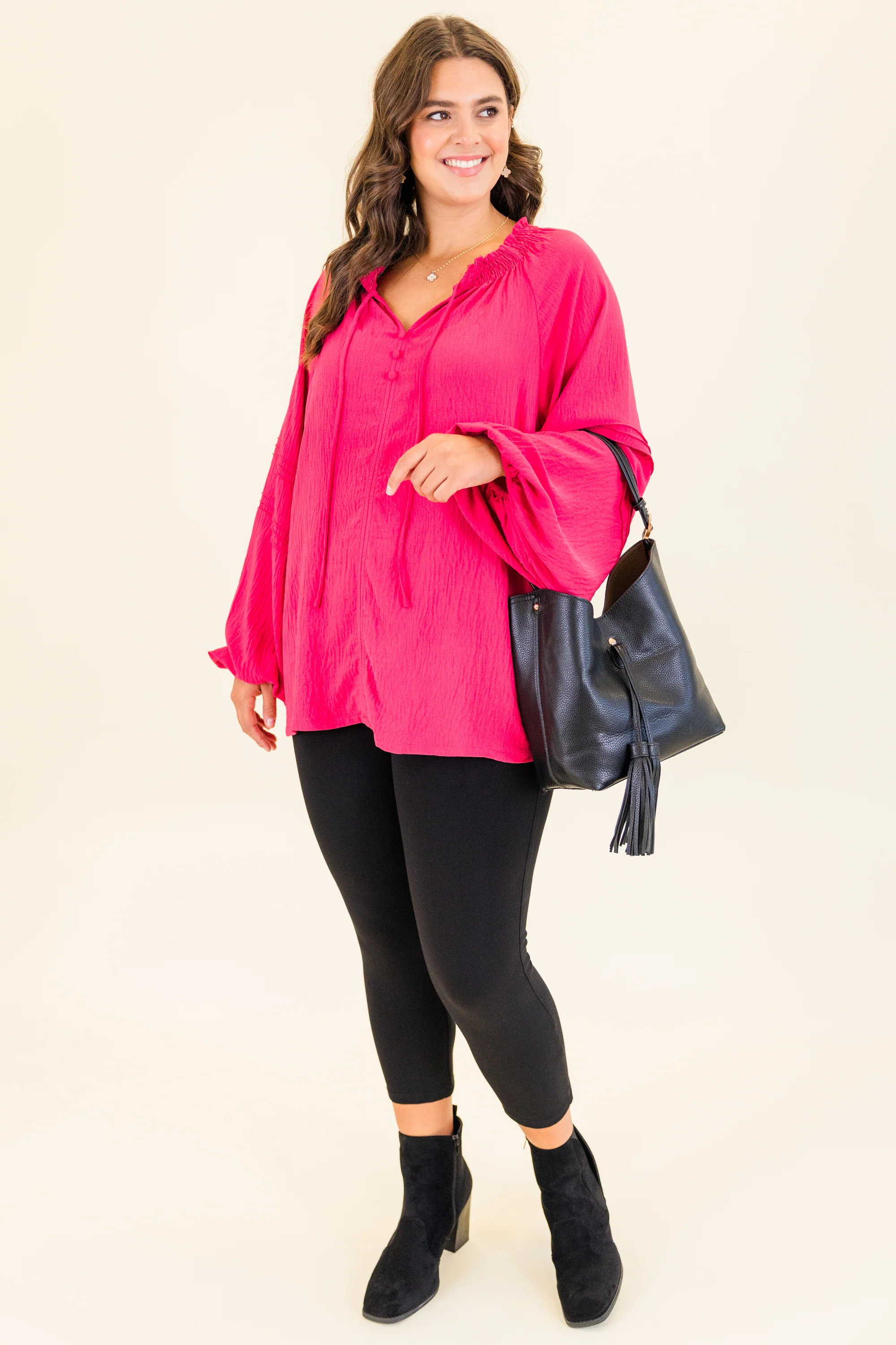 Adulting Is Hard Top, Fuchsia - Giverhouse