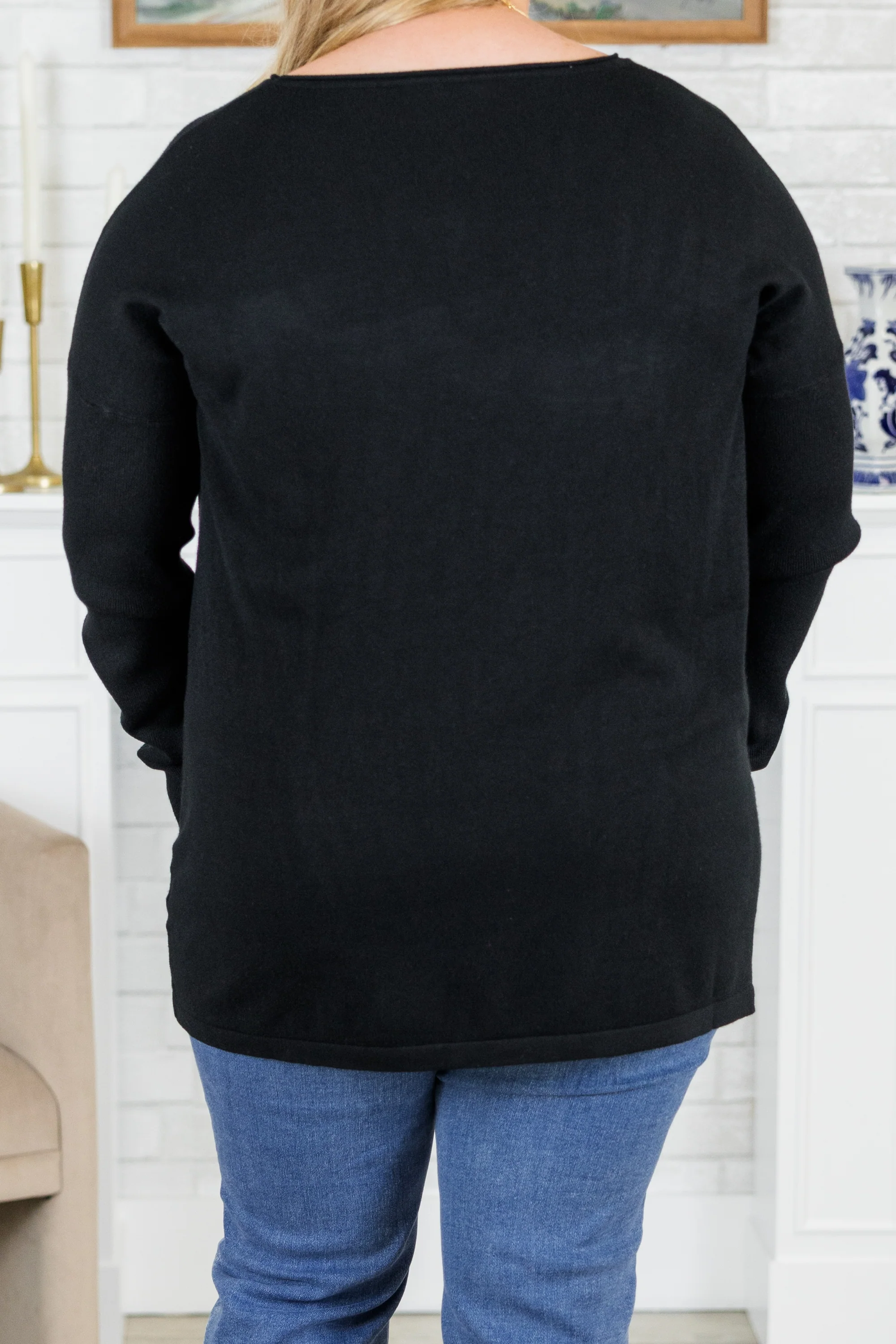 Fall into Fashion Sweater, Black - Giverhouse