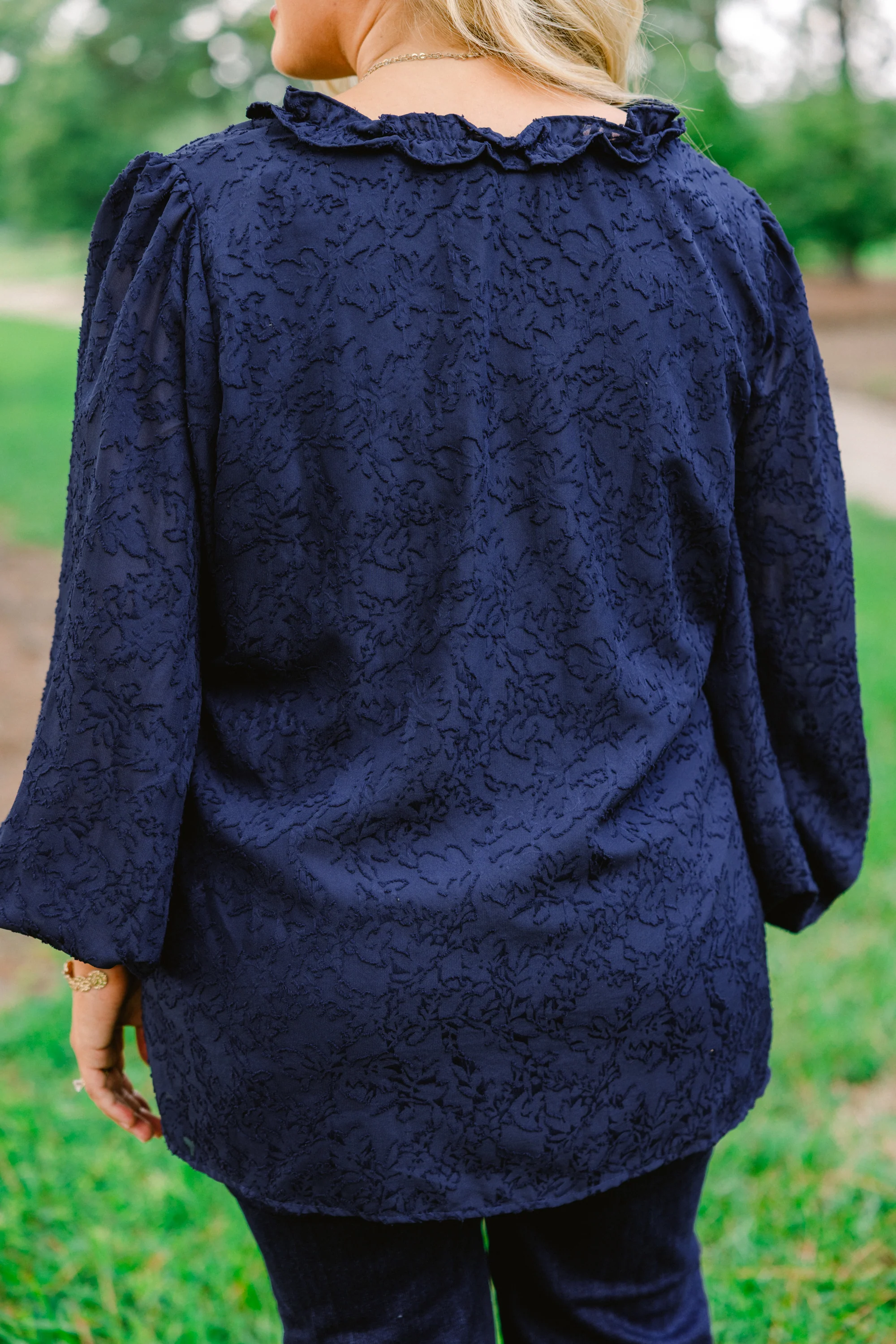 Sparkling Sunlight Top, Navy - Giverhouse