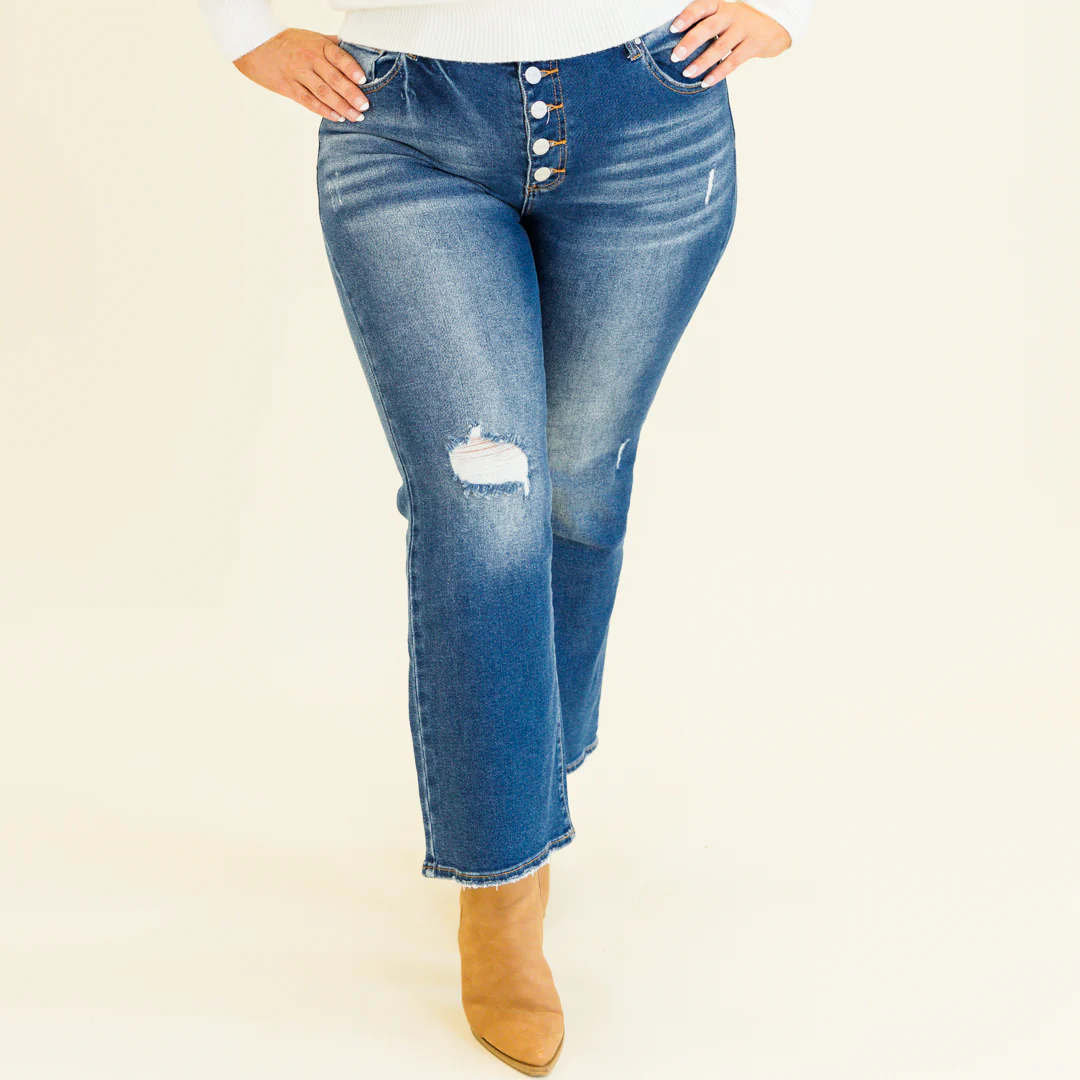 Much To Do Jeans, Dark Wash - Giverhouse