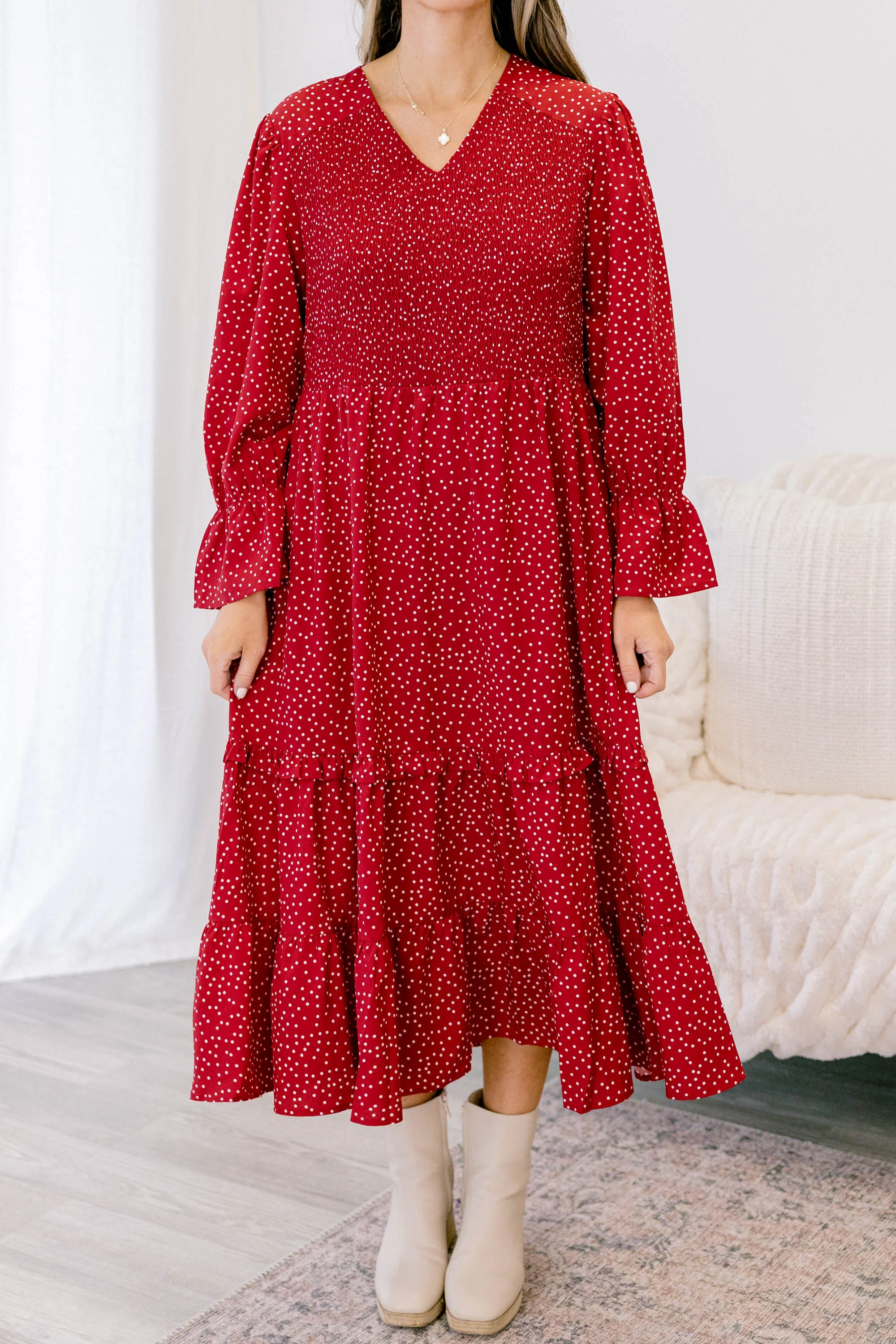 Montana Mornings Dress, Red - Giverhouse