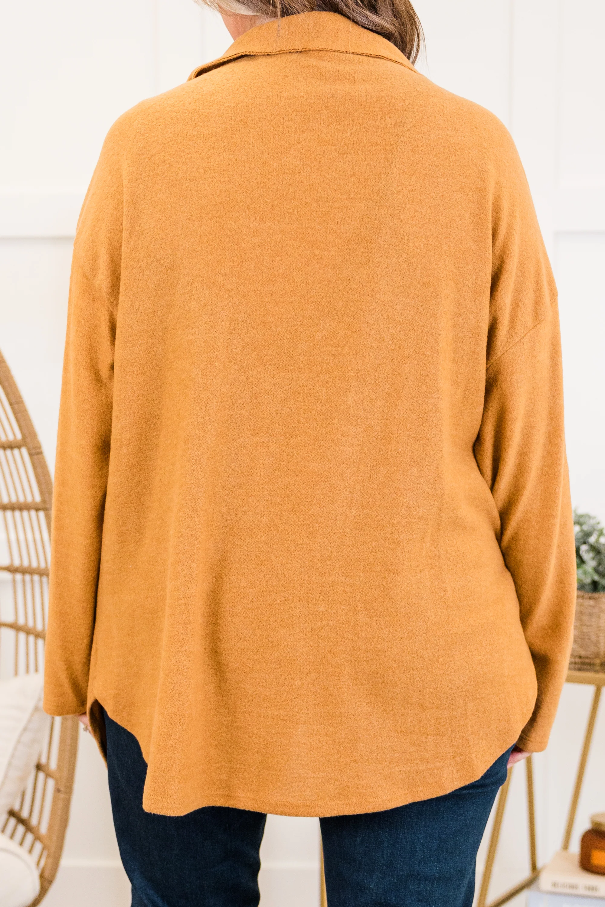 Passing Glances Jacket, Caramel - Giverhouse