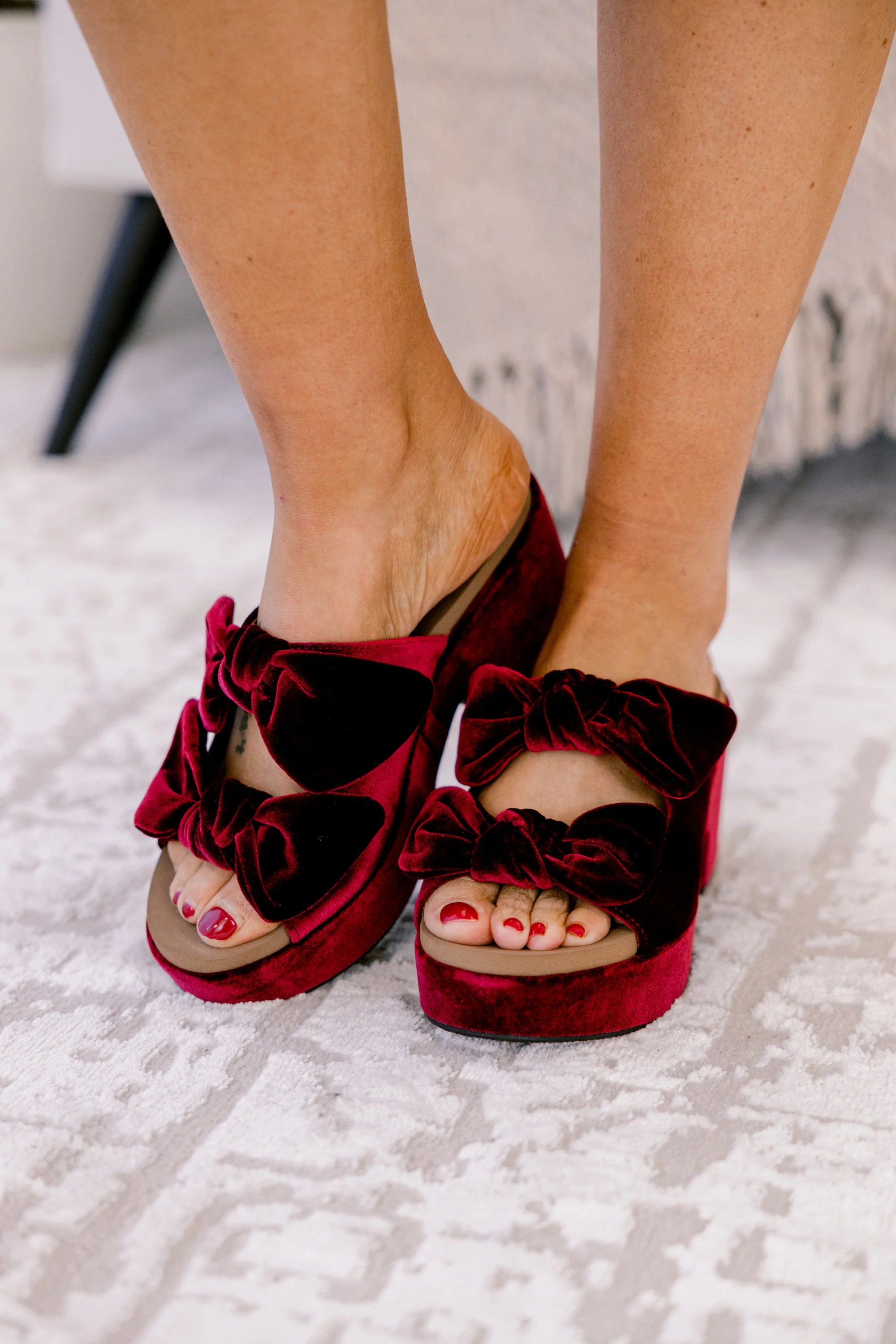 Corky's: Sugar Talking Heels, Burgundy Velvet - Giverhouse