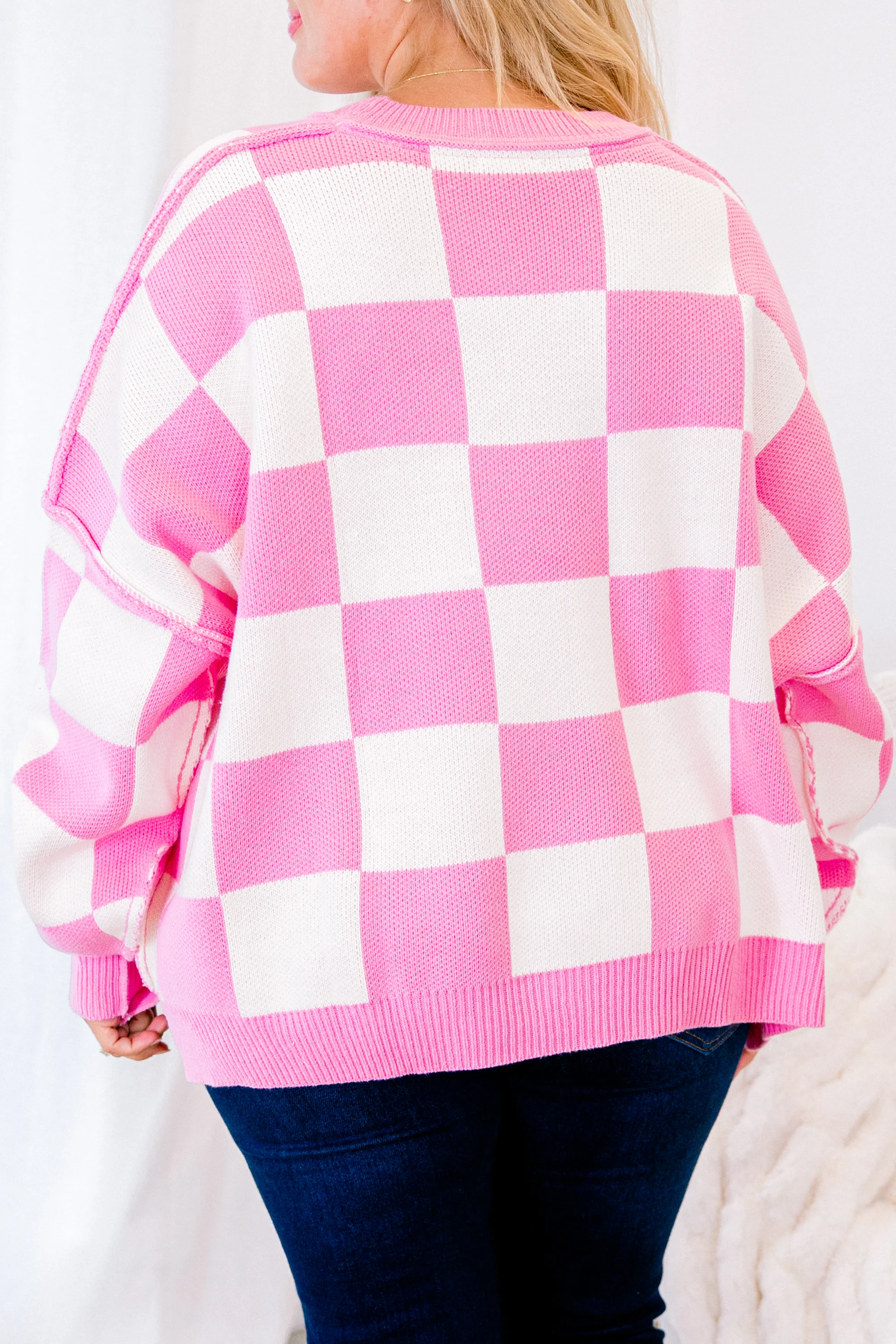 Perfect For a Picnic Sweater, Pink - Giverhouse