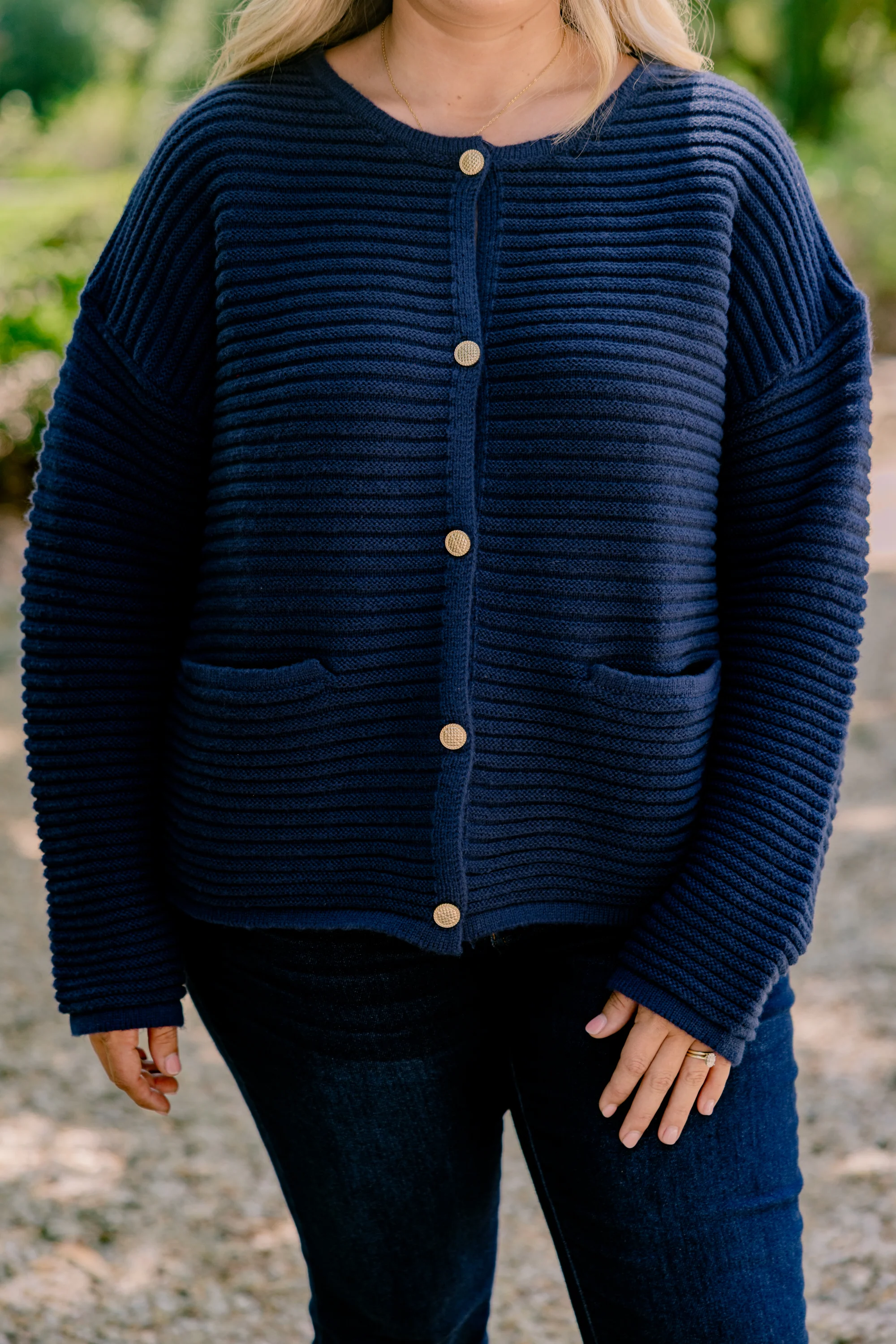 Path To Greatness Cardigan, Navy - Giverhouse