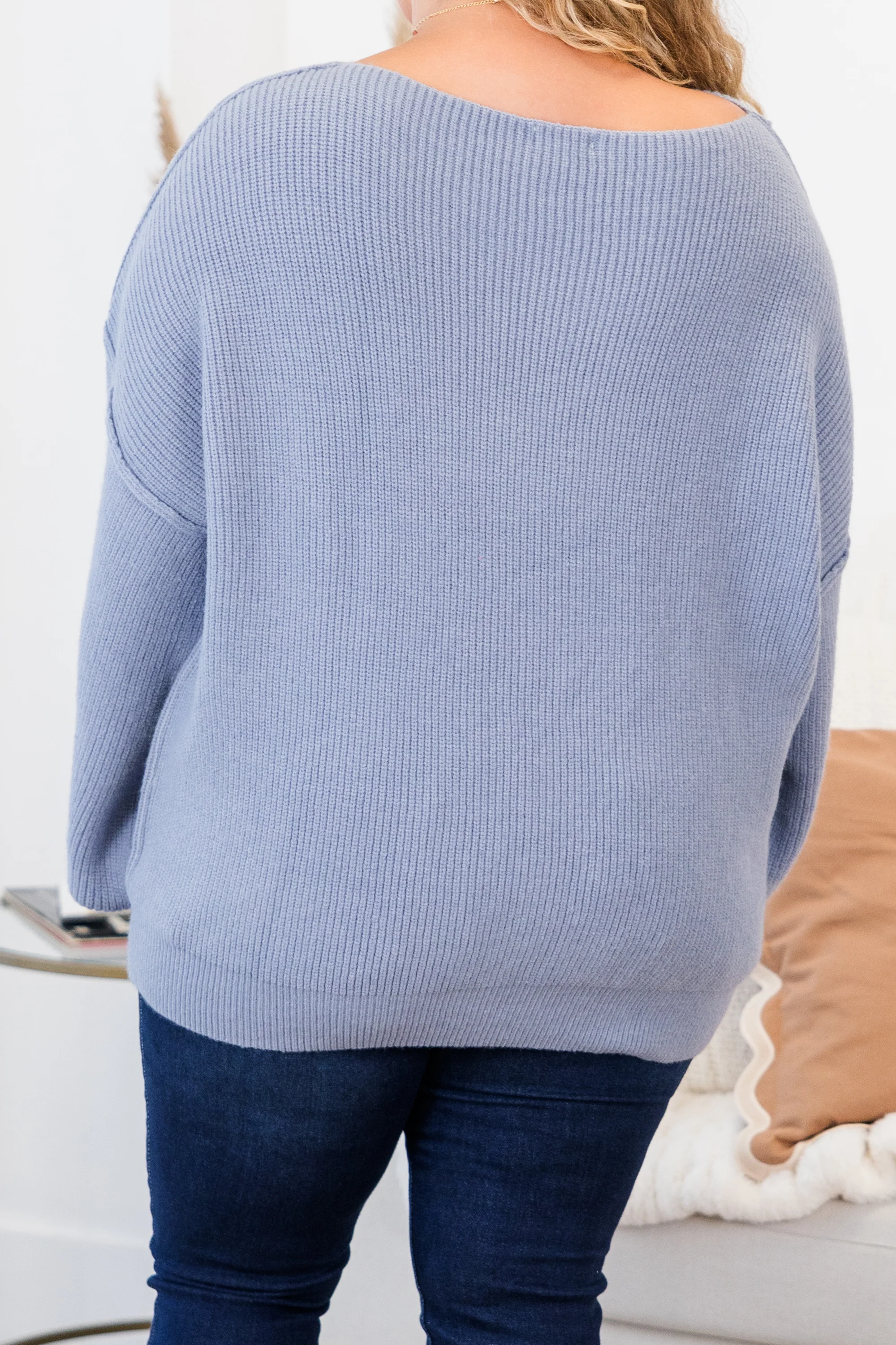 Life Without You Sweater, Blue - Giverhouse