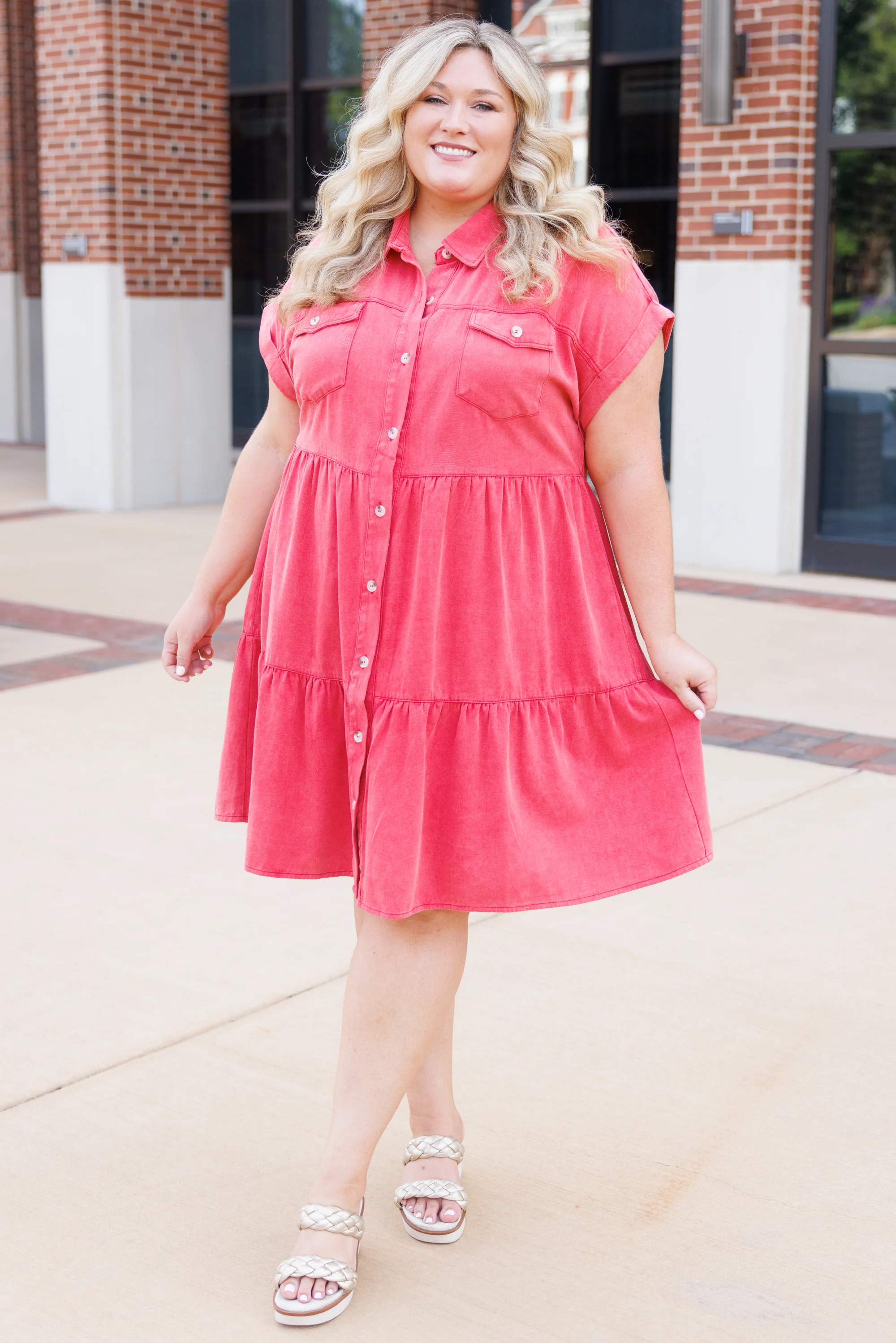 Lost In A Daze Dress, Red - Giverhouse