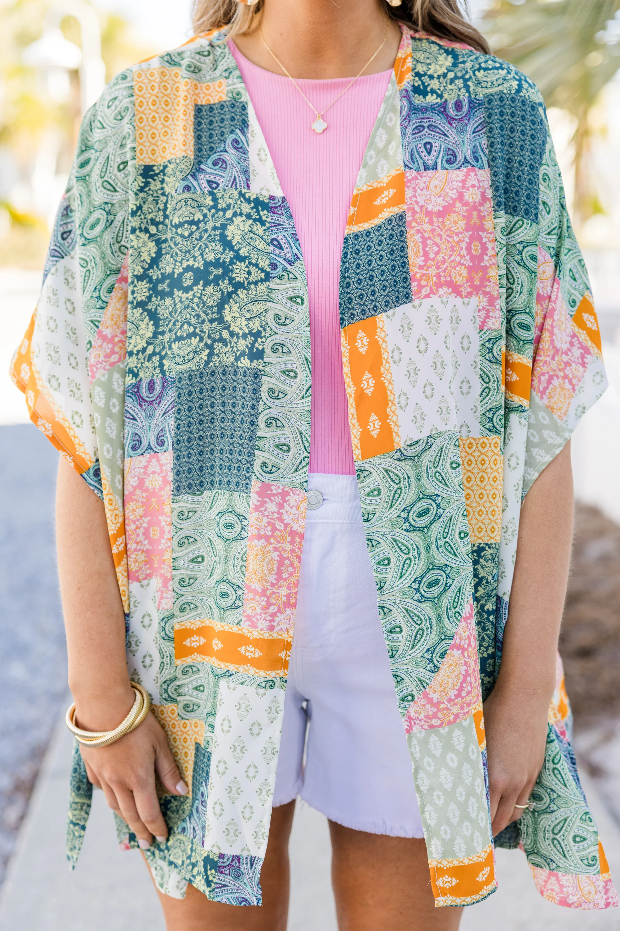 Going Coastal Babe Kimono, Navy Multi - Giverhouse