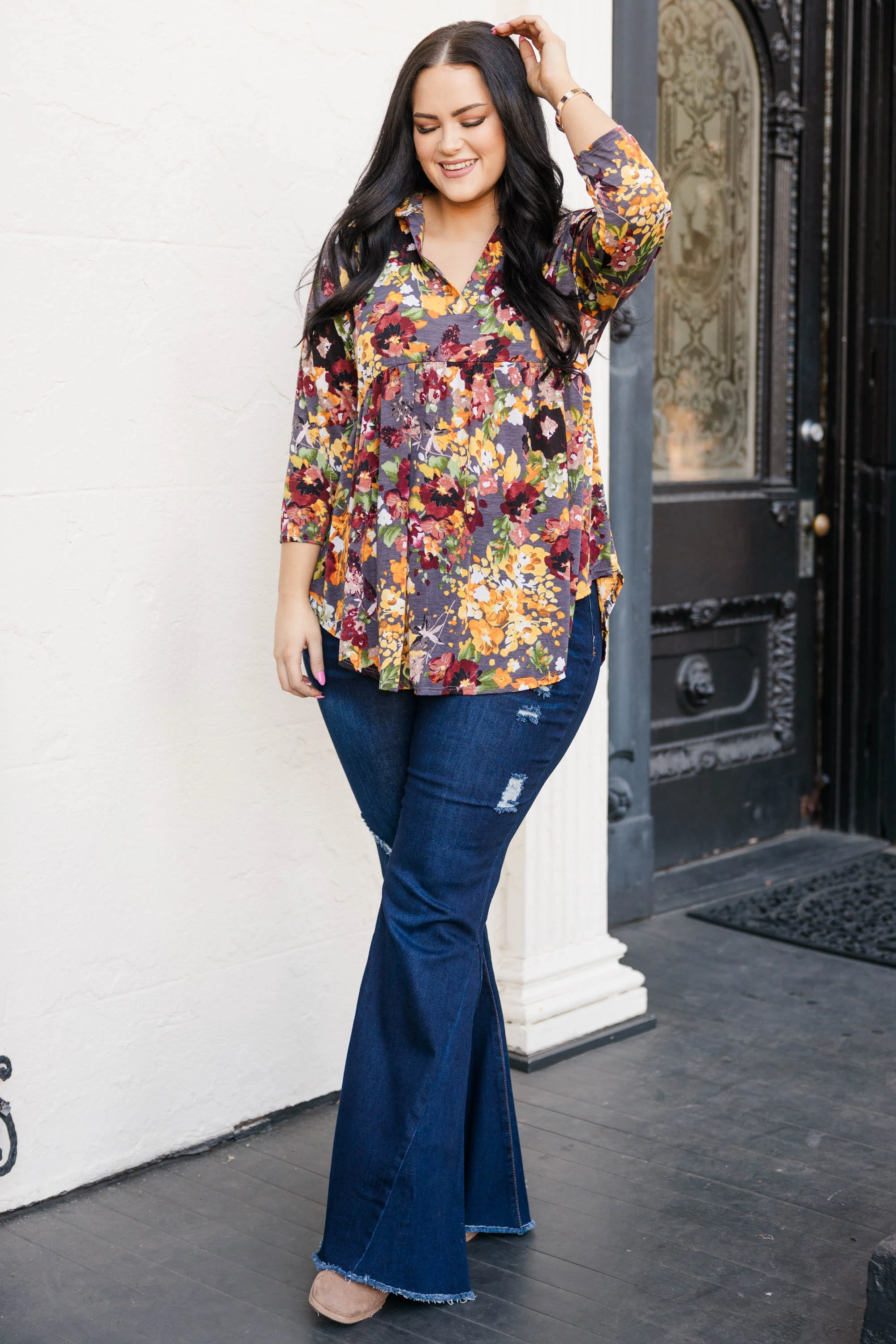 Bright Smile Jeans, Dark Wash - Giverhouse