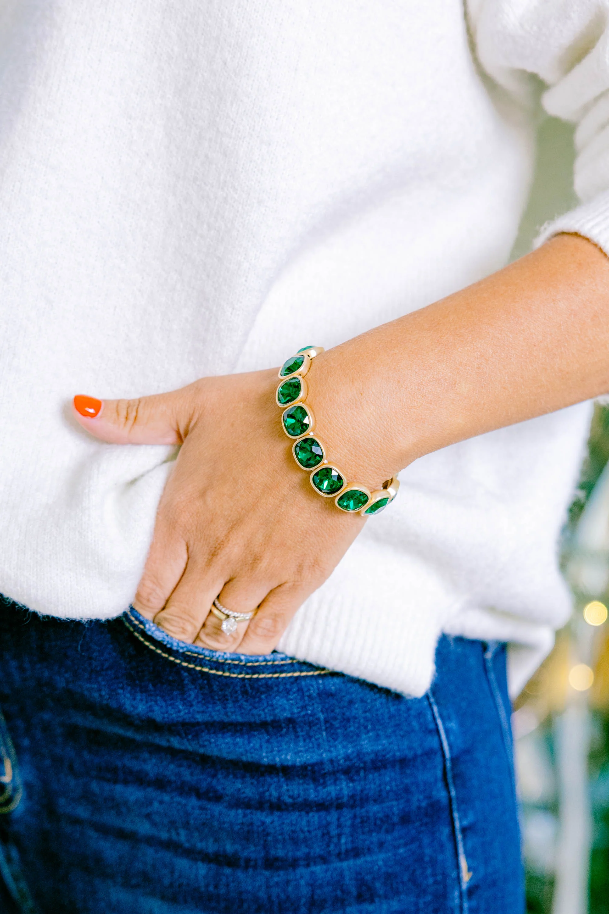 Comforting Heart Bracelet, Green - Giverhouse