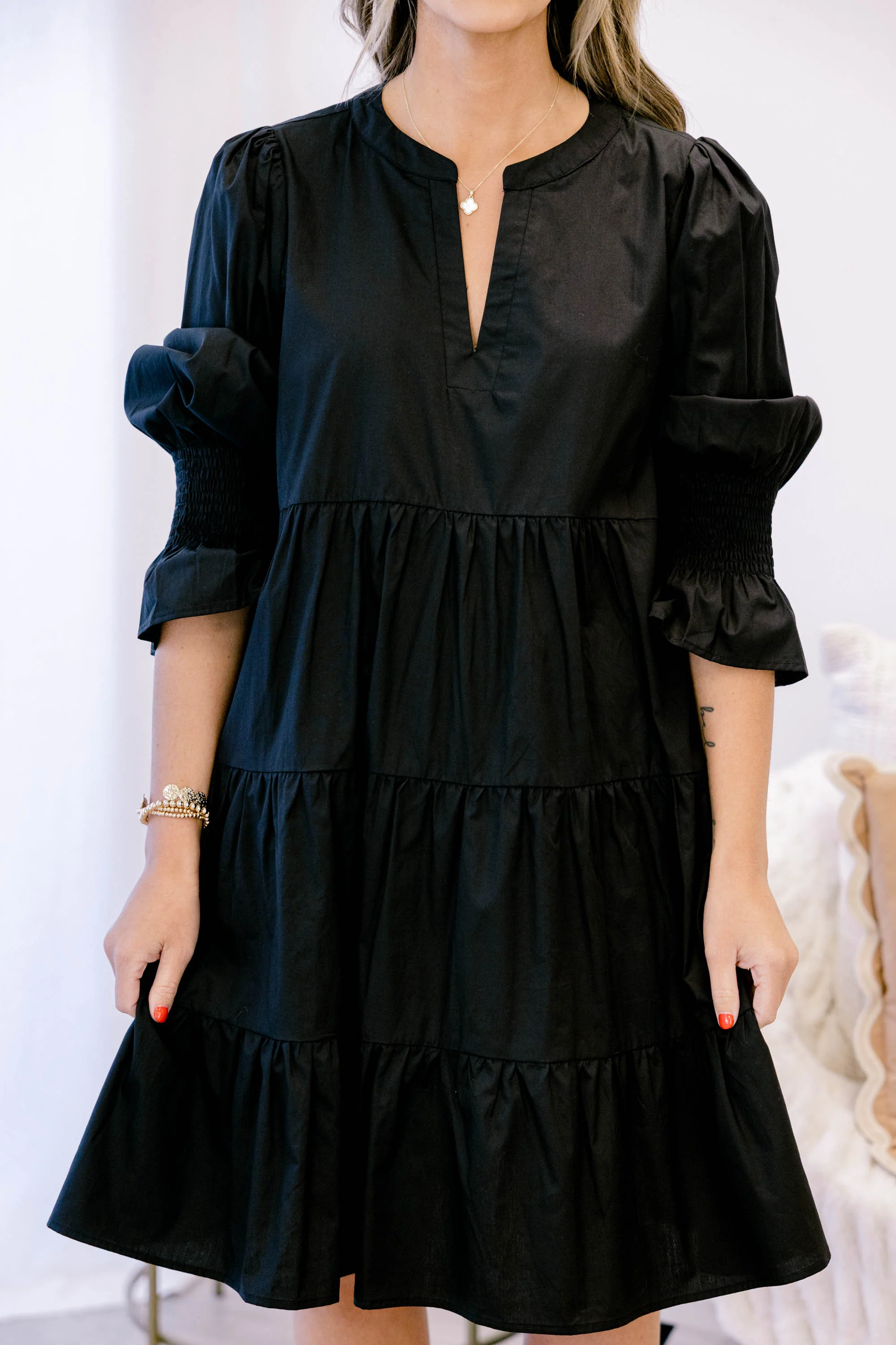 What You Know Dress, Black - Giverhouse