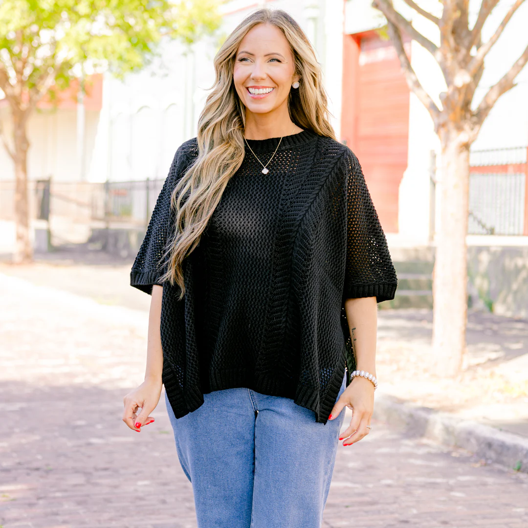 Chill Out Top, Black - Giverhouse