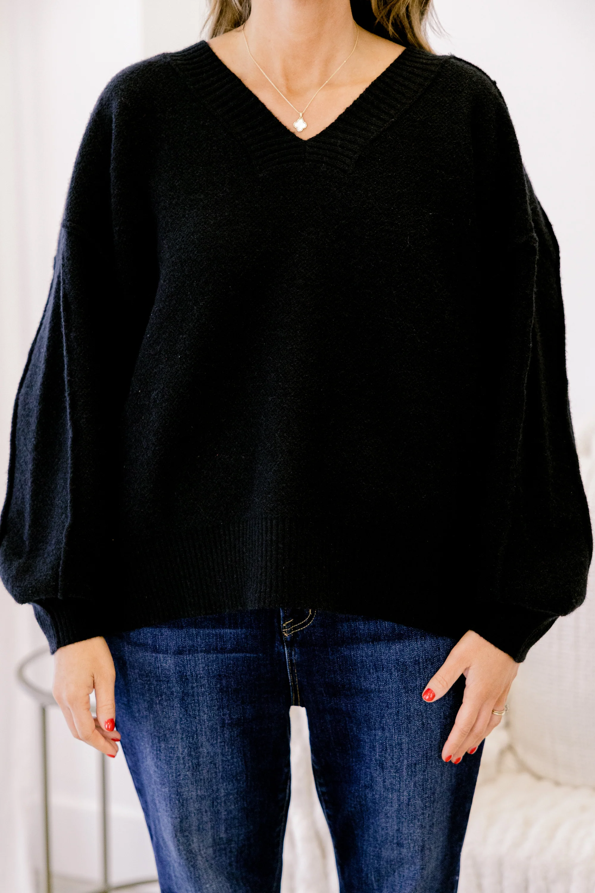 Came Back Better Sweater, Black - Giverhouse