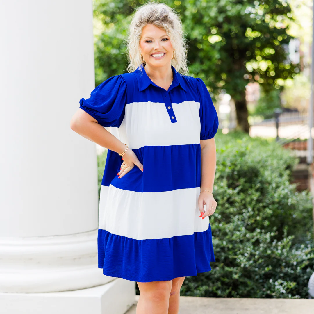 We Are The Champions Dress, Royal Blue - Giverhouse