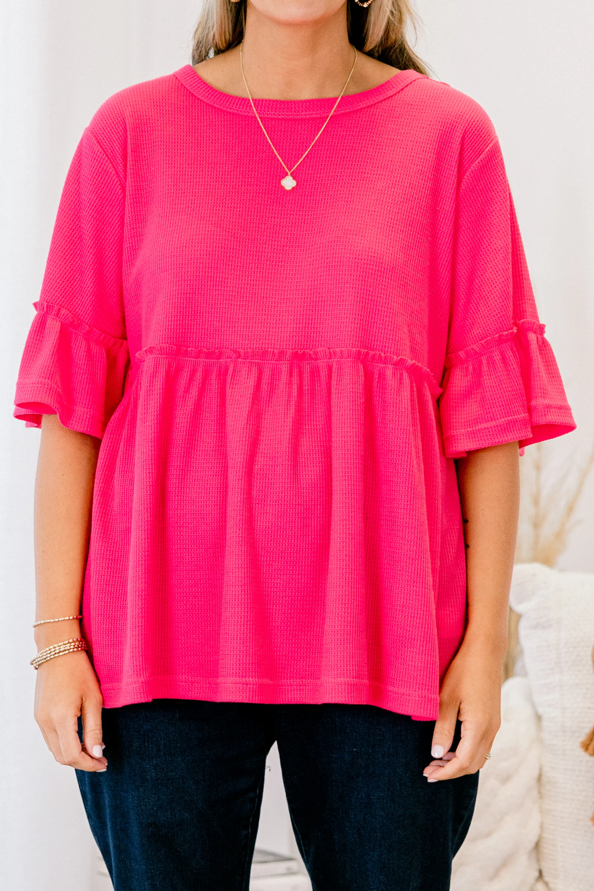 Completely Yours Tunic, Hot Pink - Giverhouse