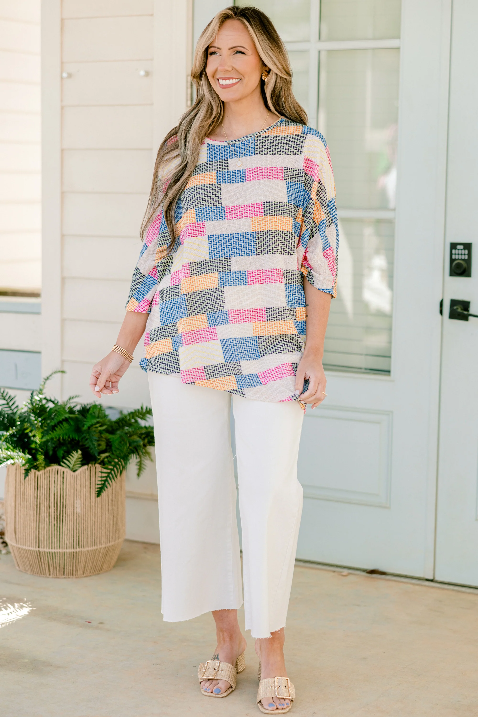 Artistic Beauty Top, Multi Stripe - Giverhouse