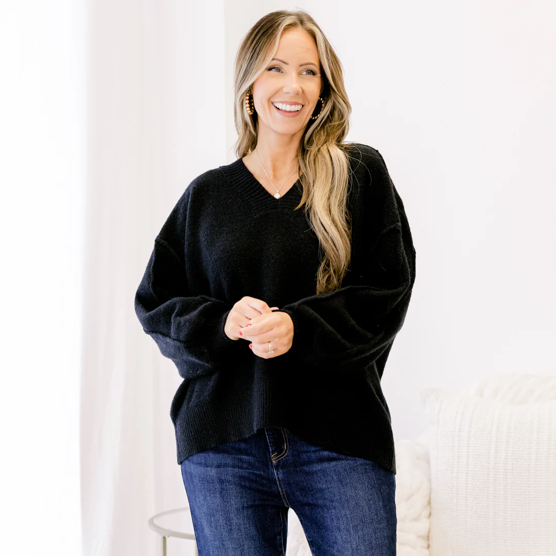 Came Back Better Sweater, Black - Giverhouse