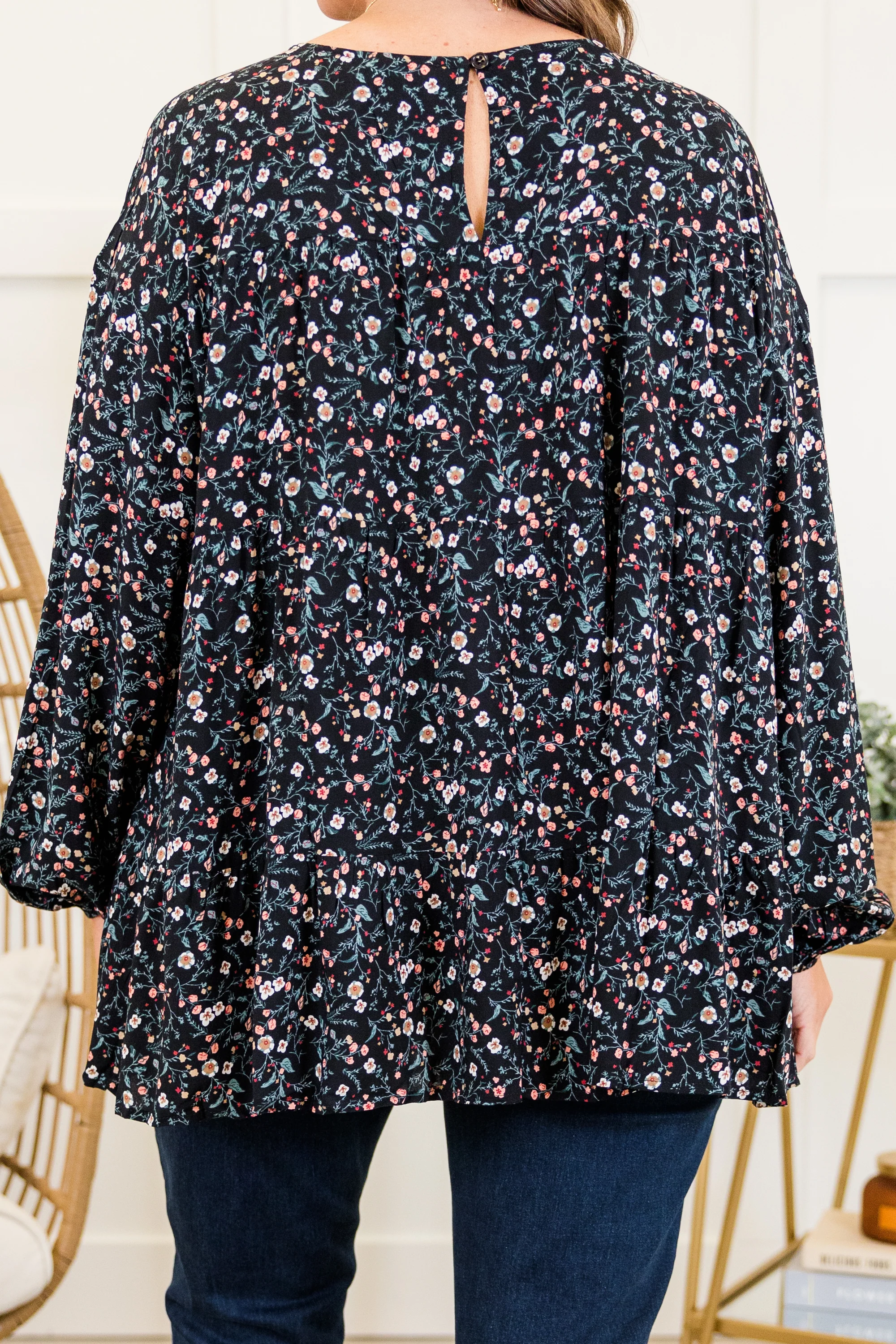 Anytime Now Top, Black - Giverhouse