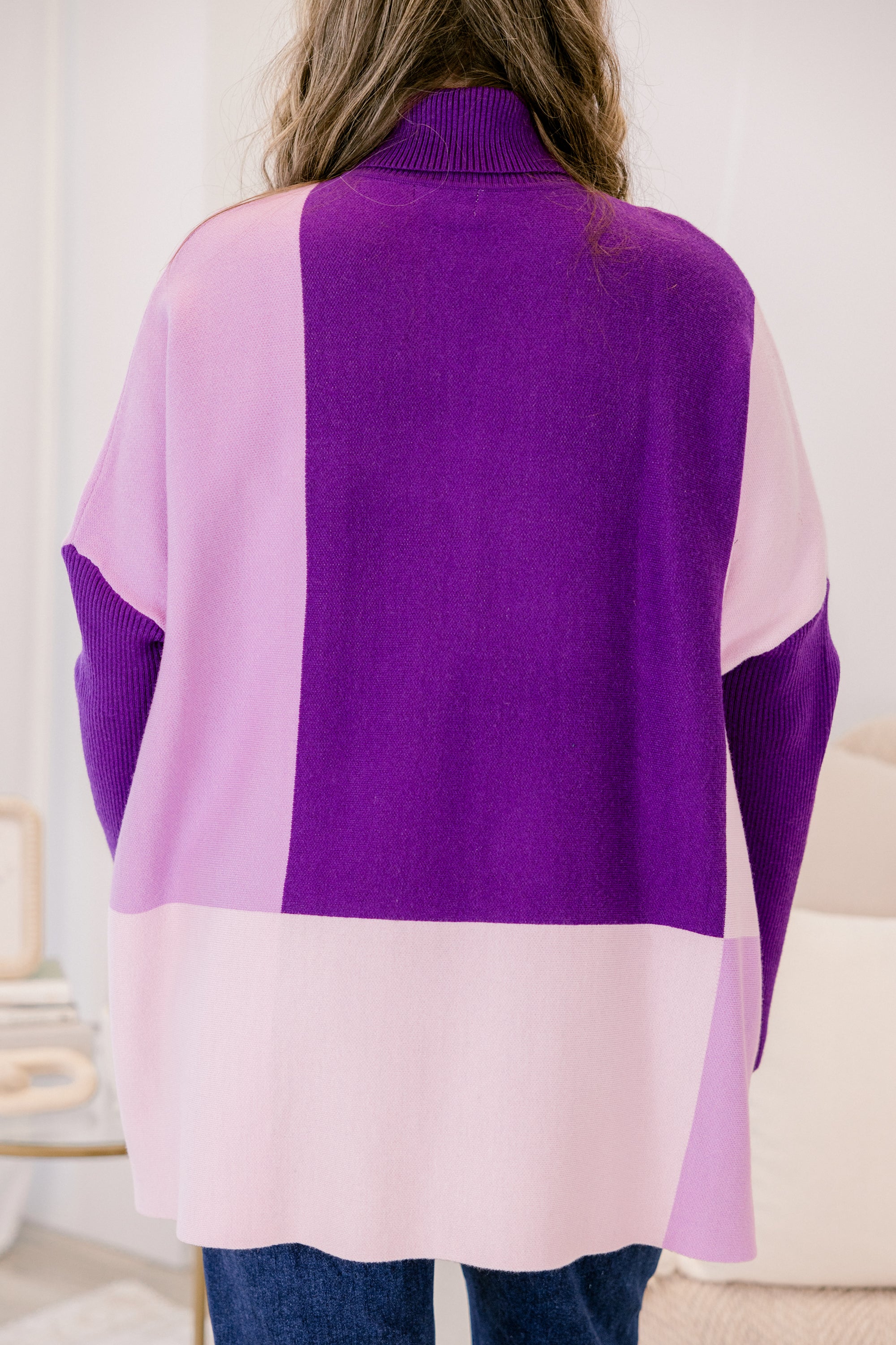 Mosaic Melody Sweater, Purple - Giverhouse