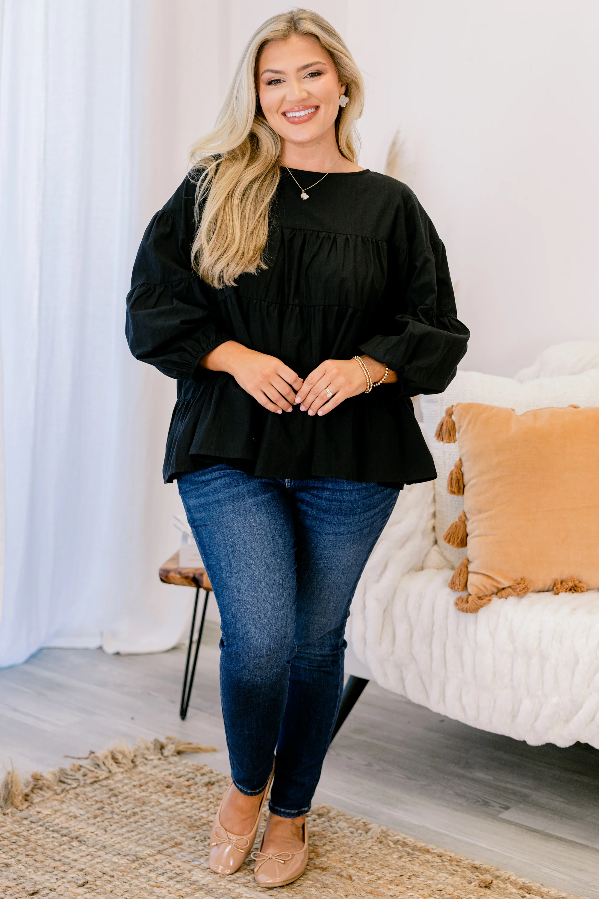 You Look So Perfect Top, Black - Giverhouse