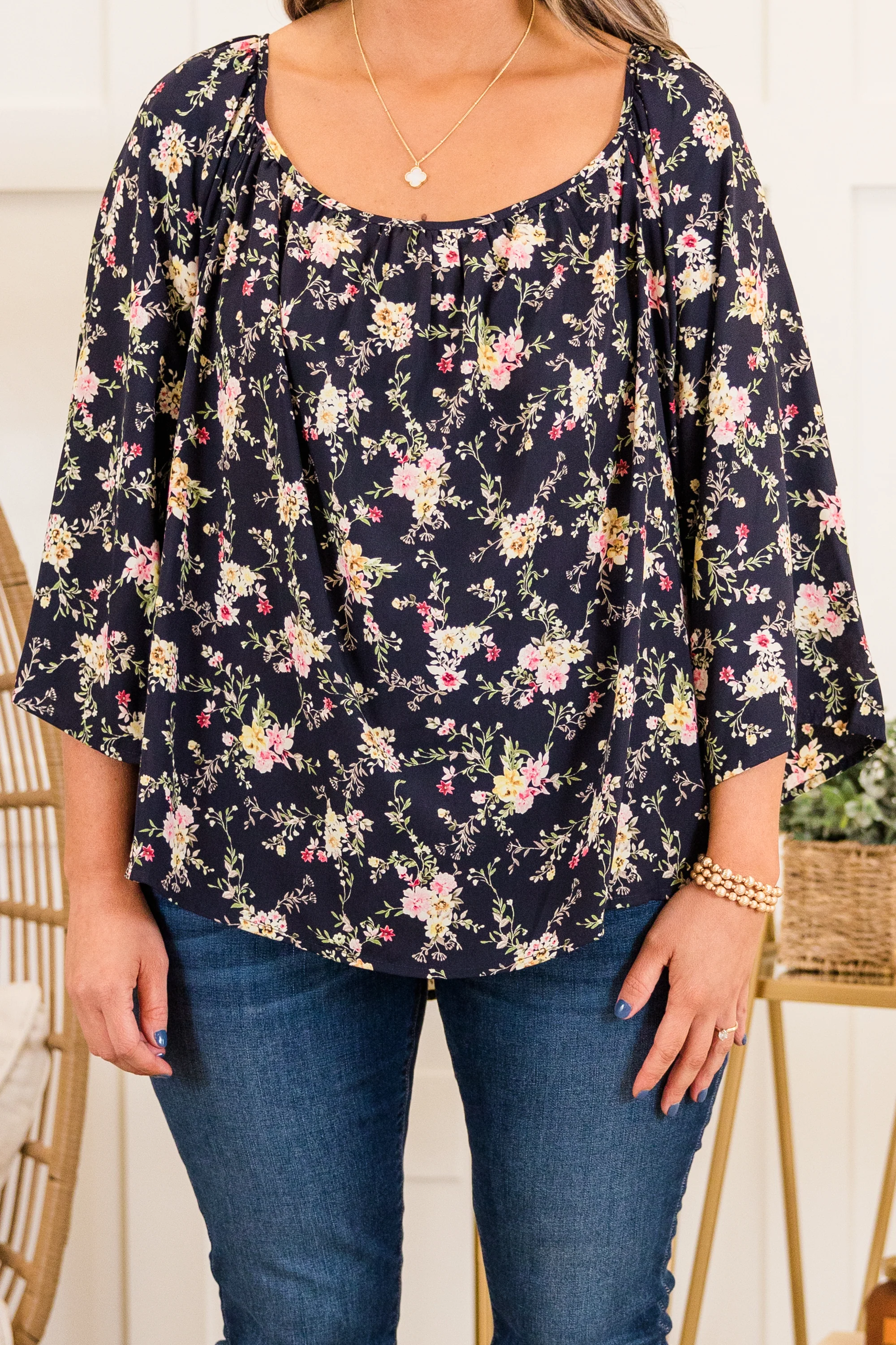 Our Time Is Magic Top, Black - Giverhouse