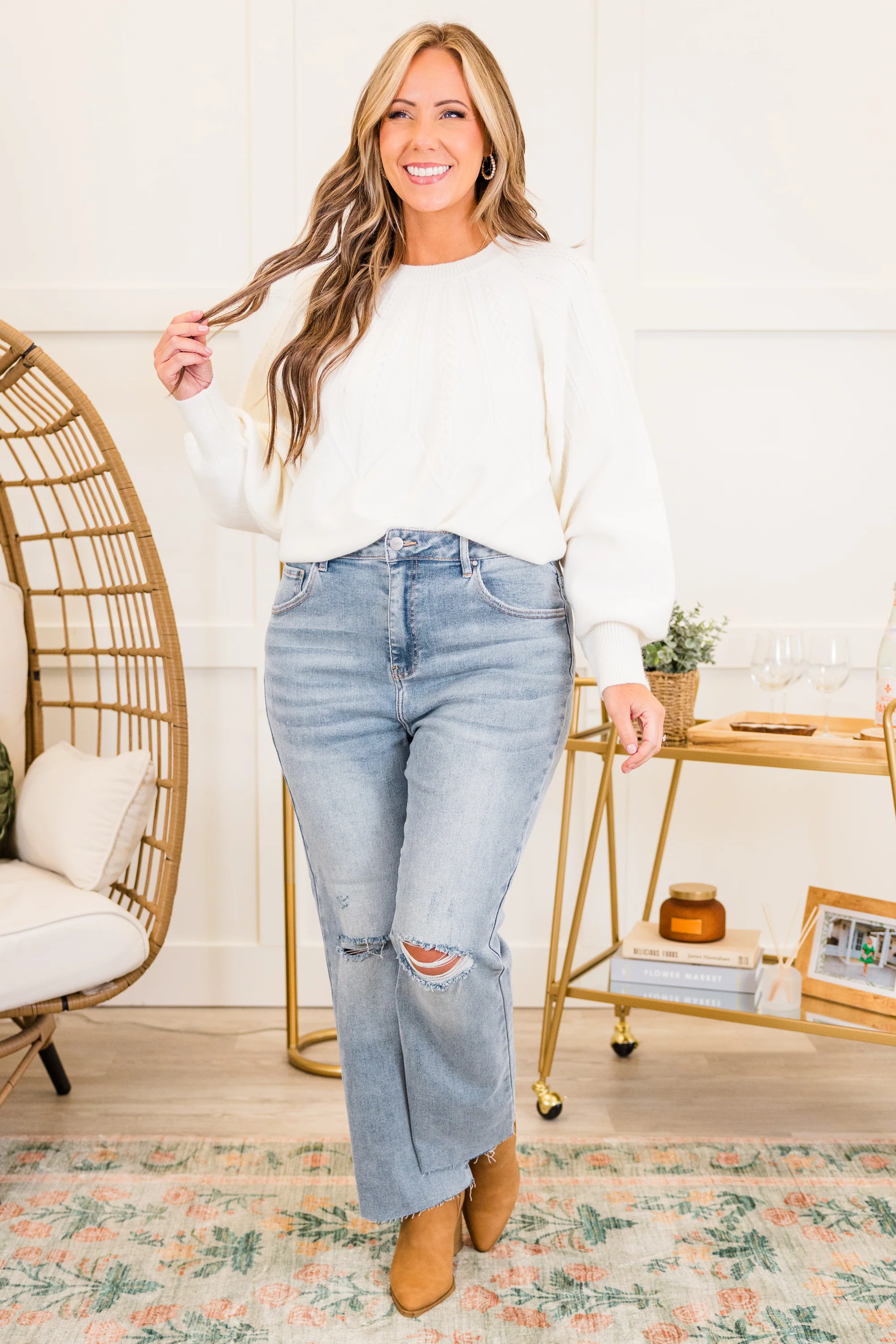 Angel Energy Jeans, Light Wash - Giverhouse