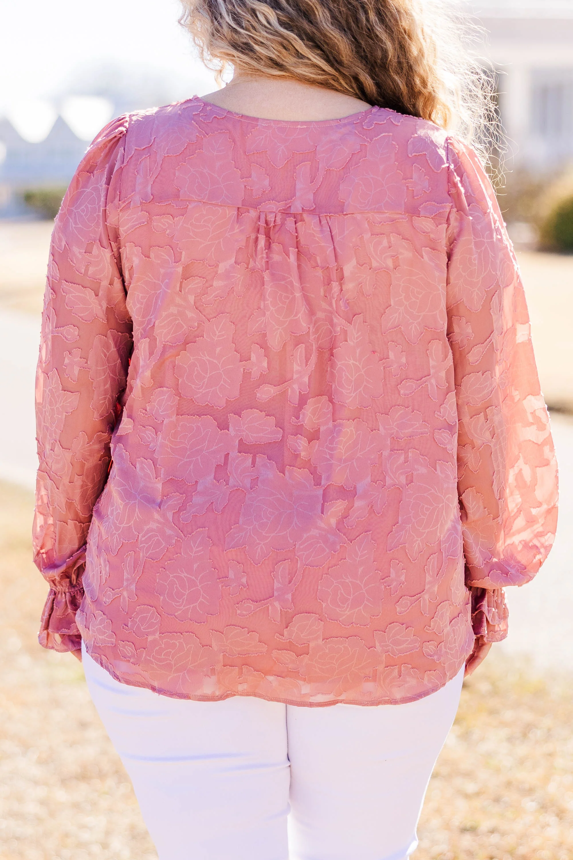 Tea Rose Top, Mauve - Giverhouse