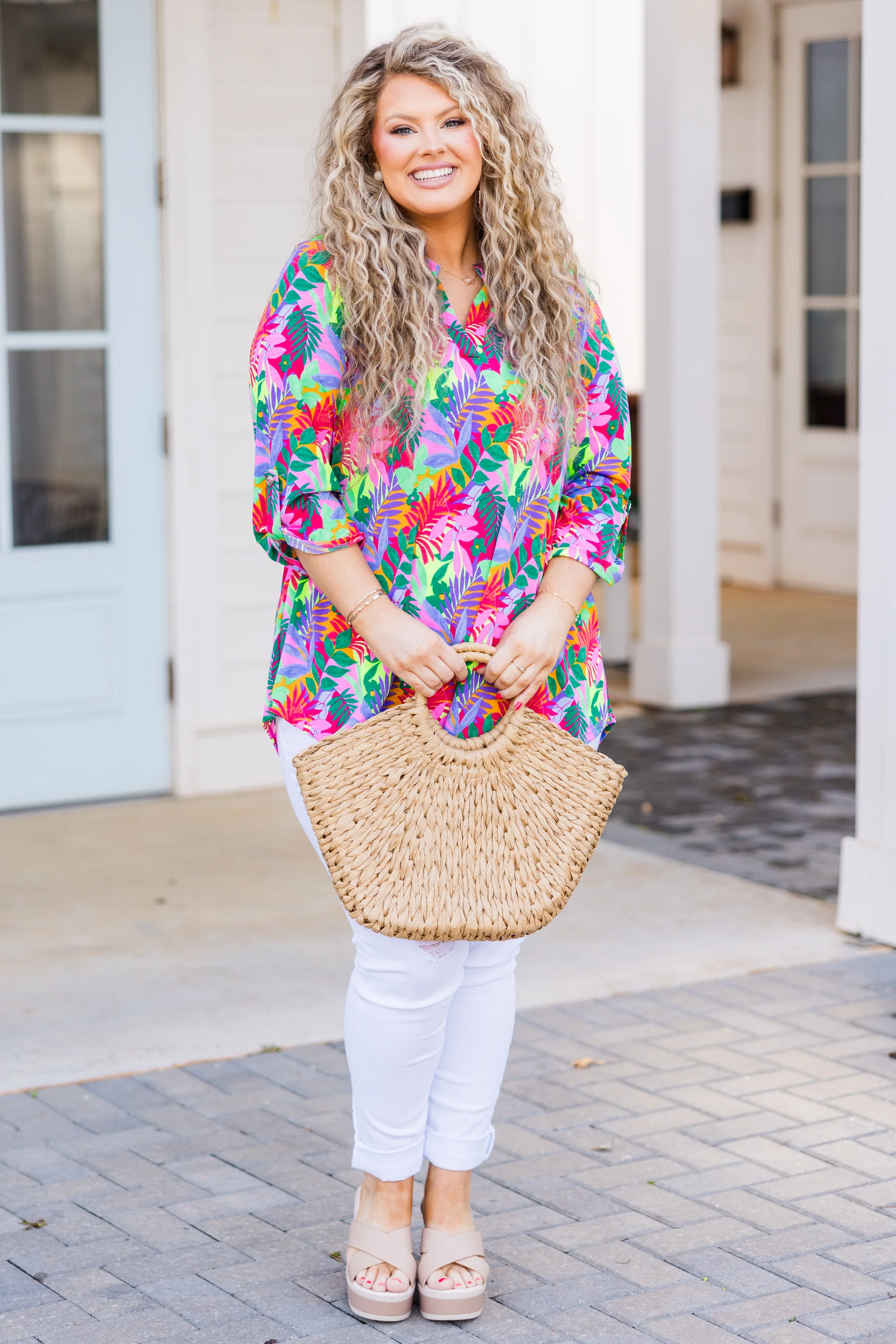 Tropical Treasure Top, Multi - Giverhouse