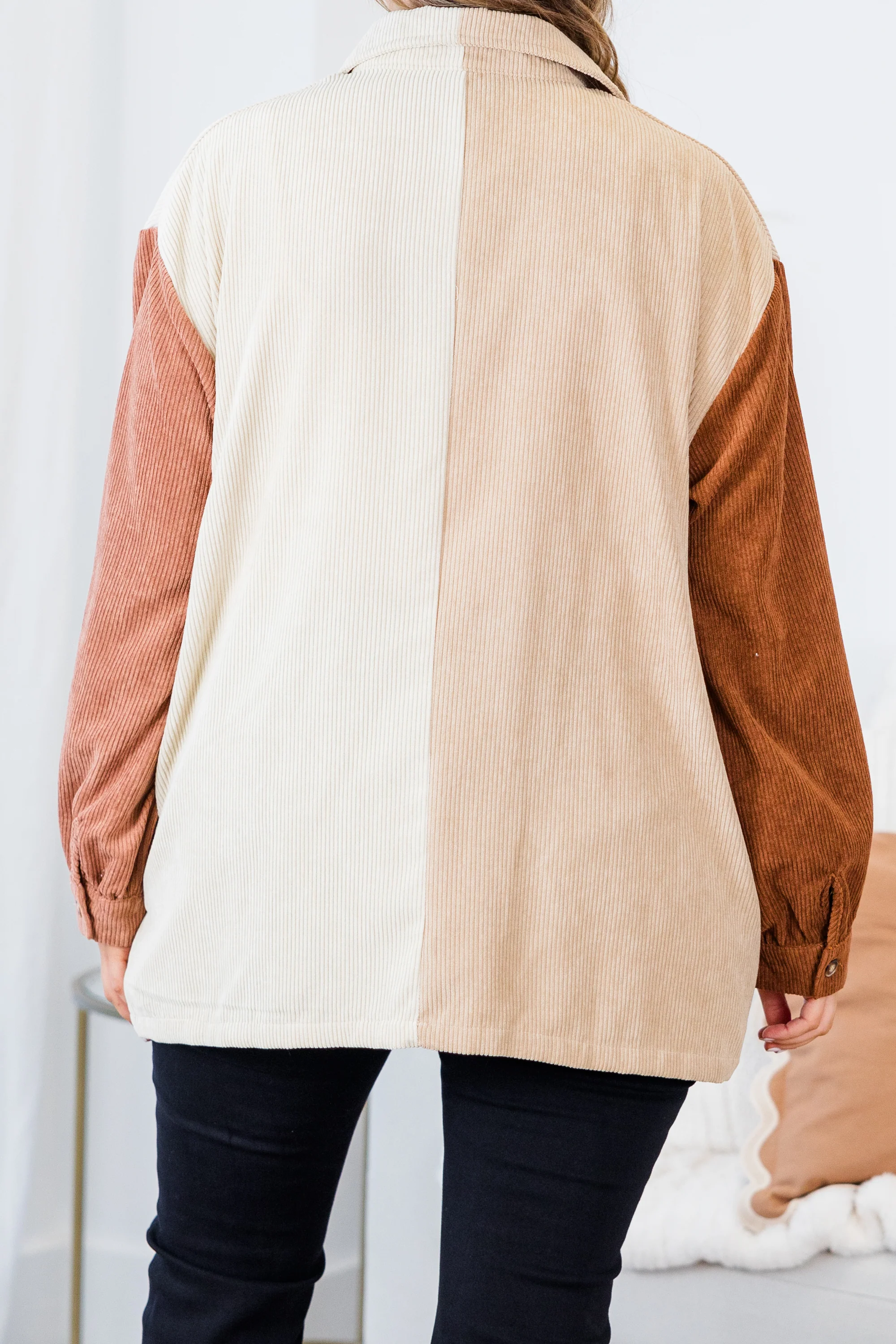 Honey Lovin' Shacket, Taupe - Giverhouse