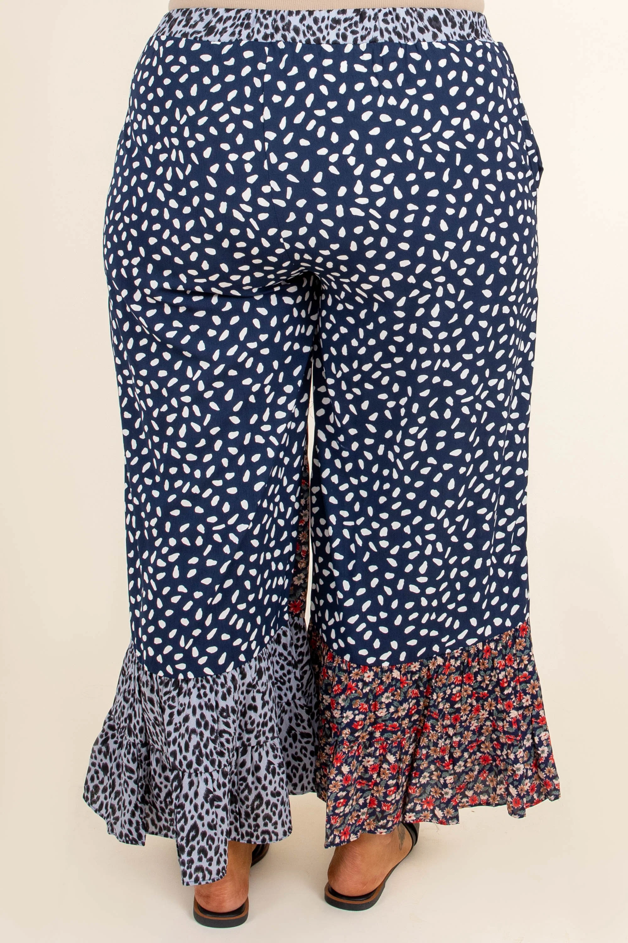 Poppy Strolls Pants, Navy Mix - Giverhouse