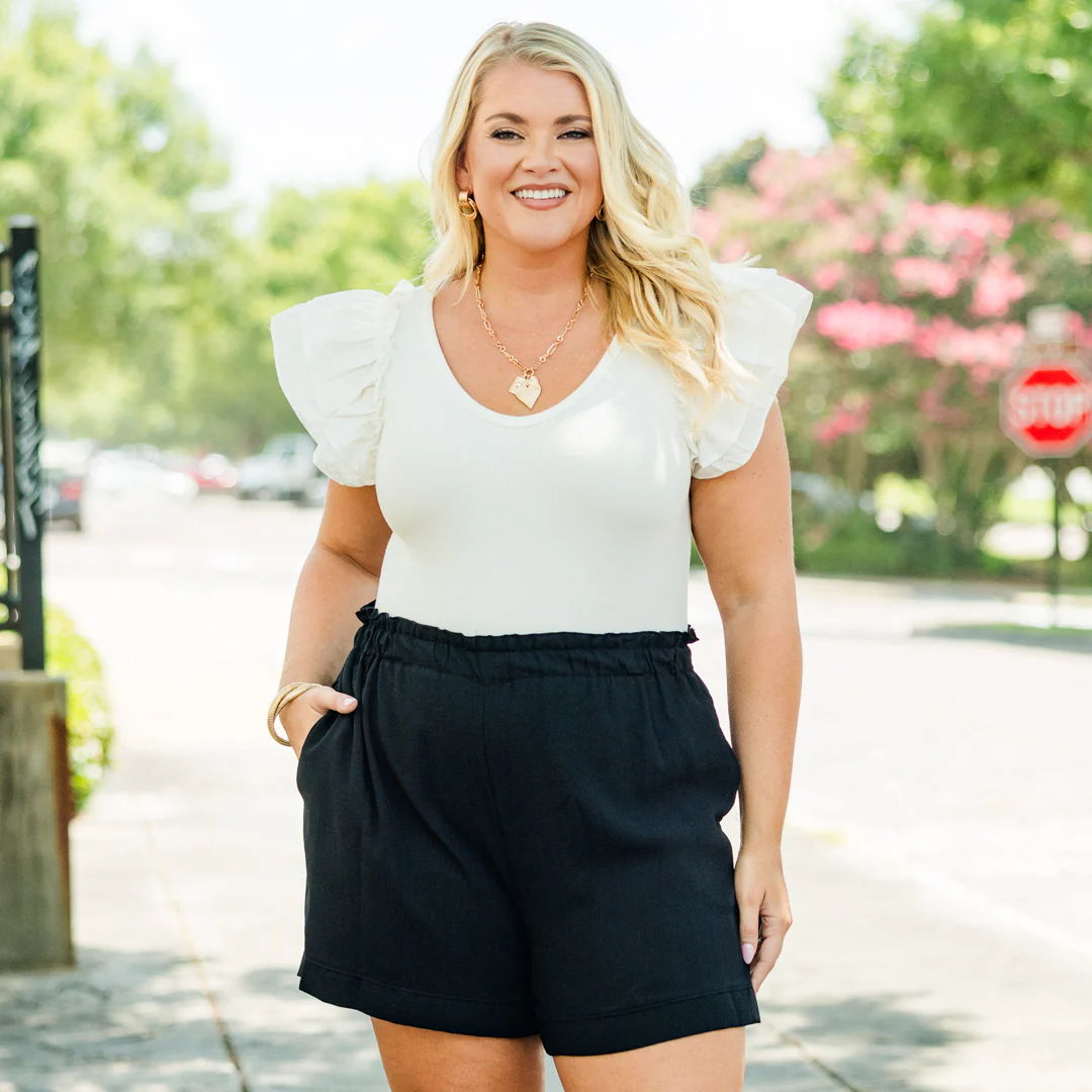 Go With Grace Shorts, Black - Giverhouse