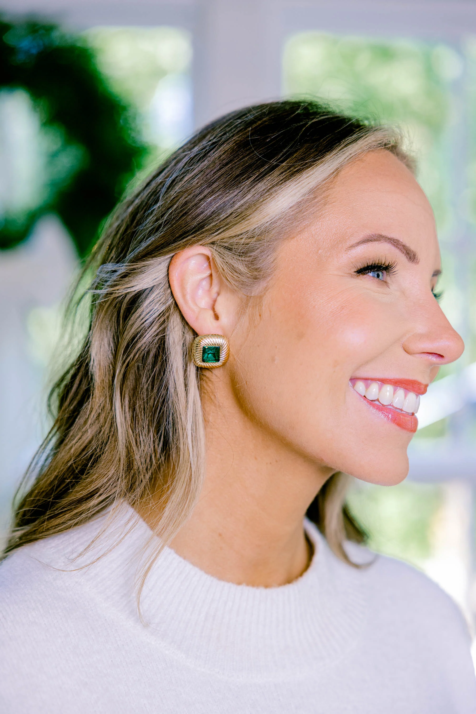 Dash Away Earrings, Green - Giverhouse